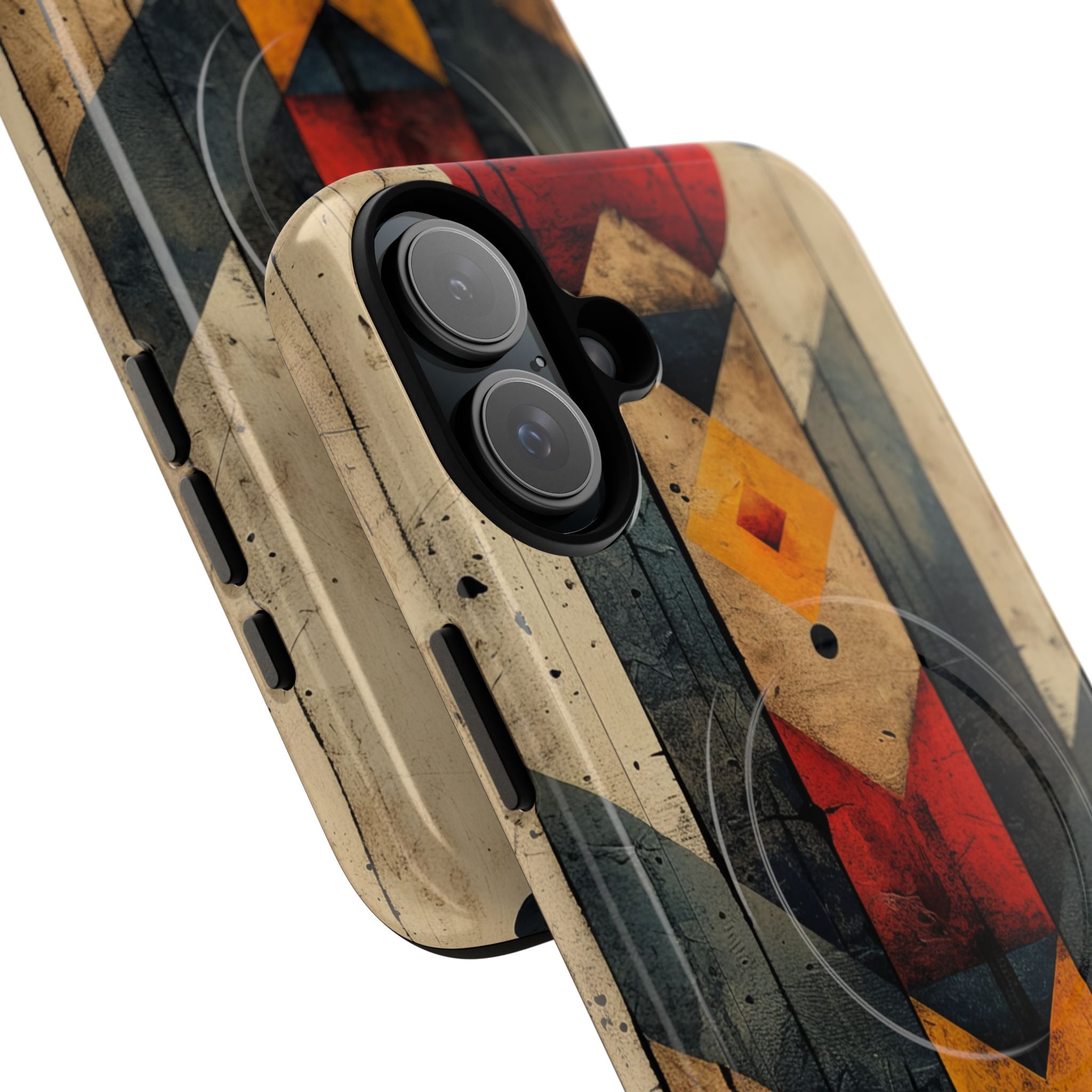 Geometric Fire Rise iPhone 16 - Tough+