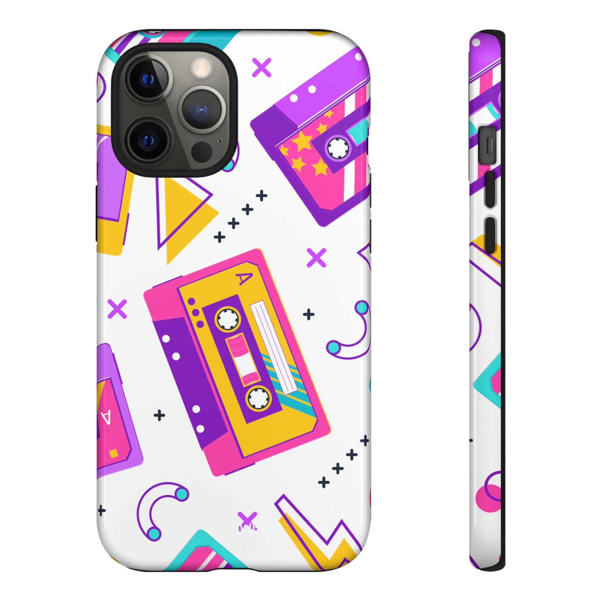 Retro Cassette Chaos - iPhone Case