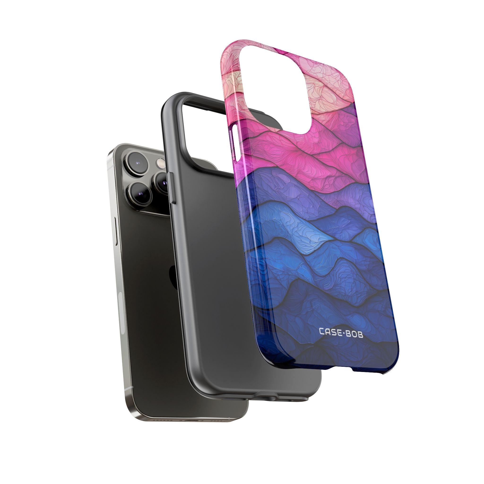 Wavy Vein Gradient iPhone 14 Pro Max Case - Tough