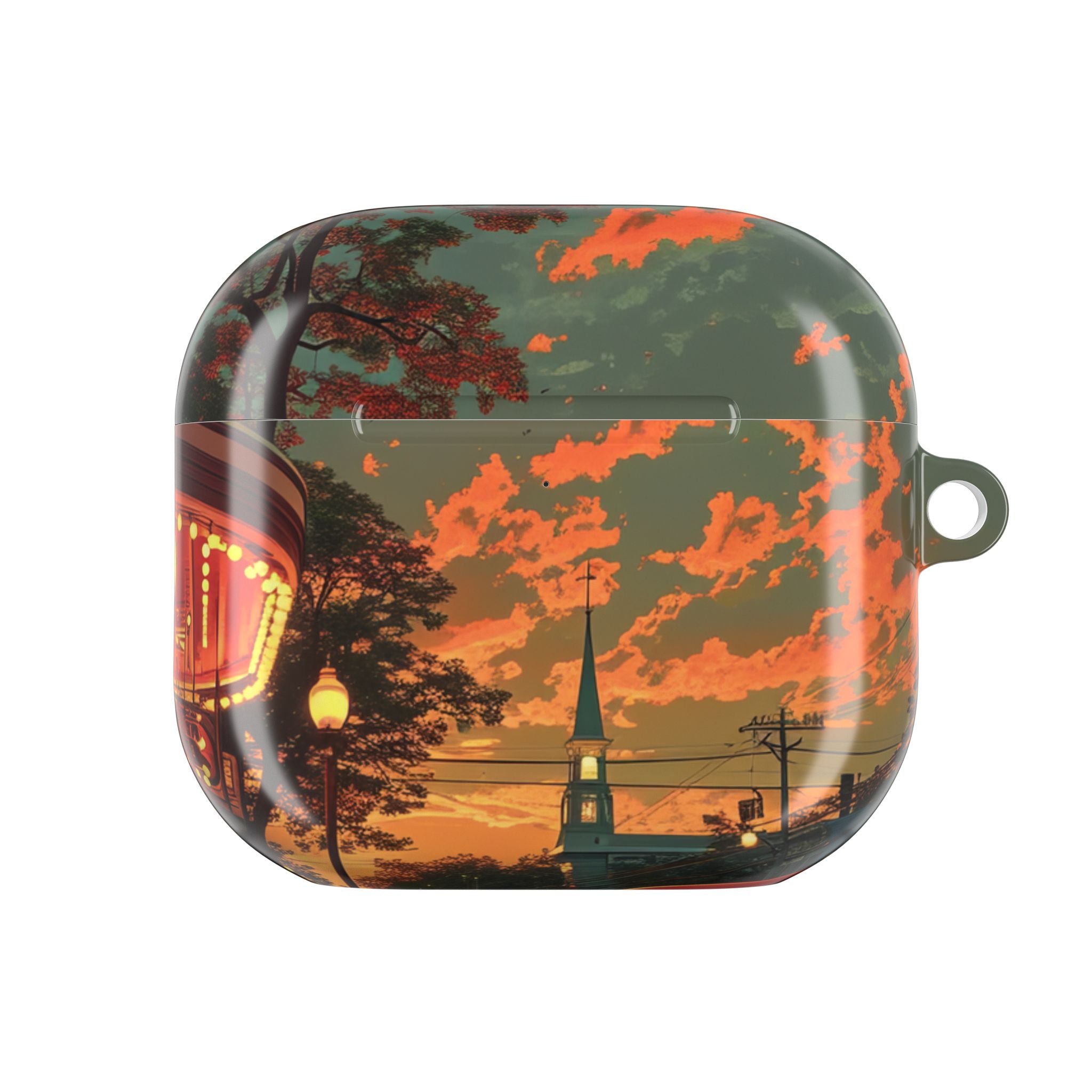 Crimson Classic Glow - AirPods Case