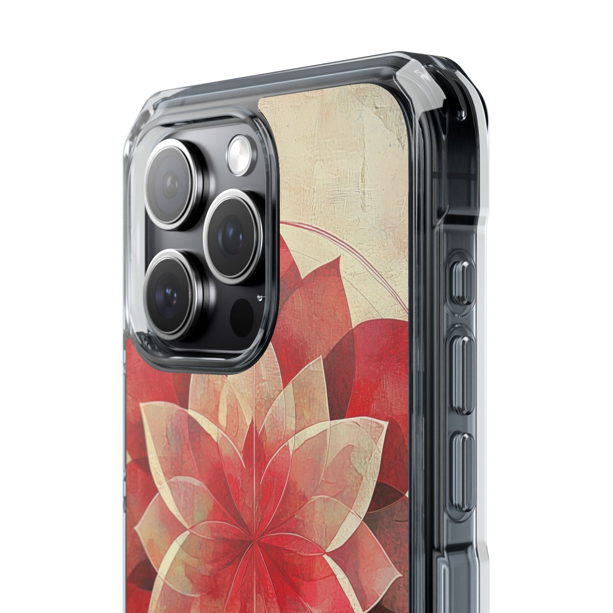 Crimson Bloom iPhone 15 Pro Max Case - Impact