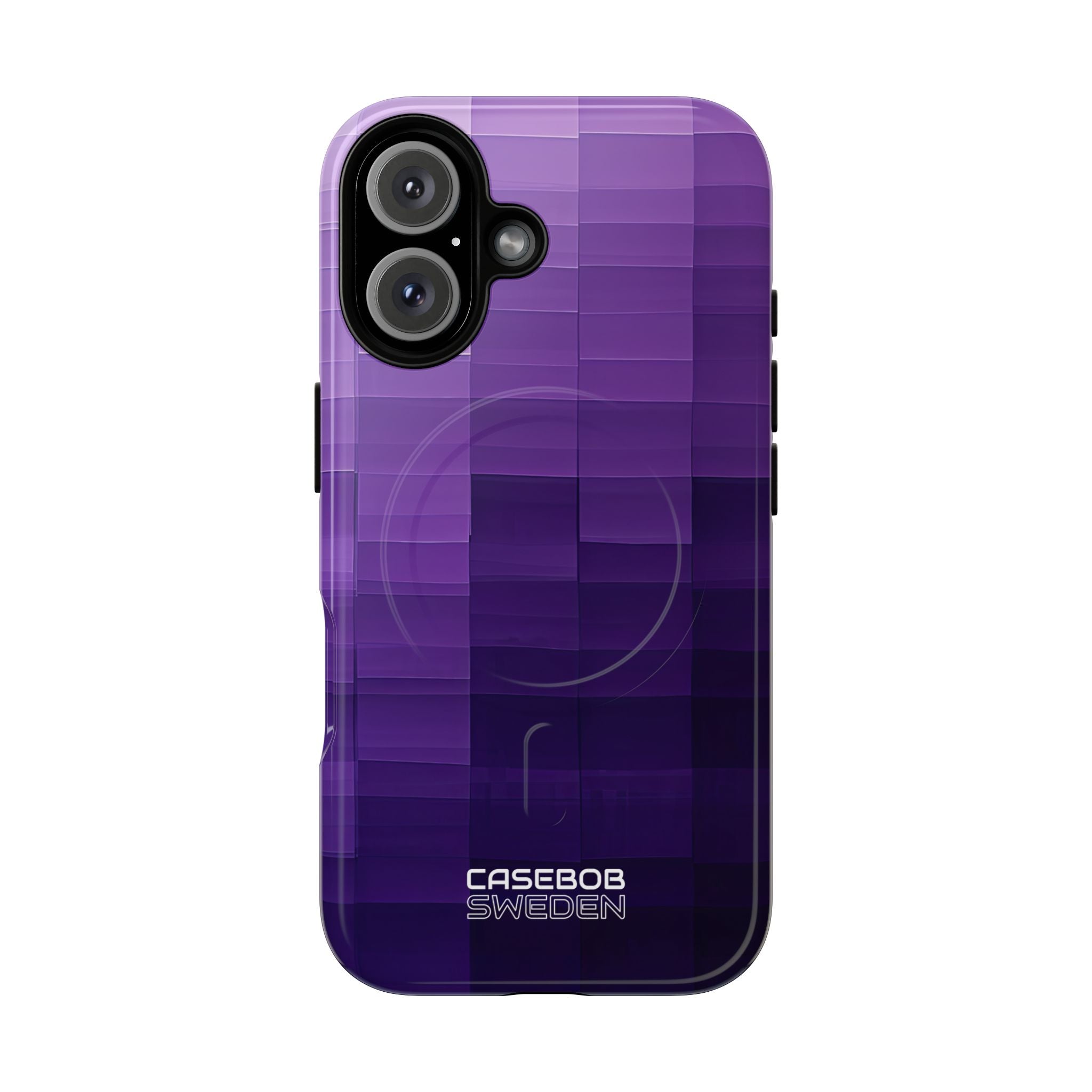 Purple Horizon Grid iPhone 16 - Tough+