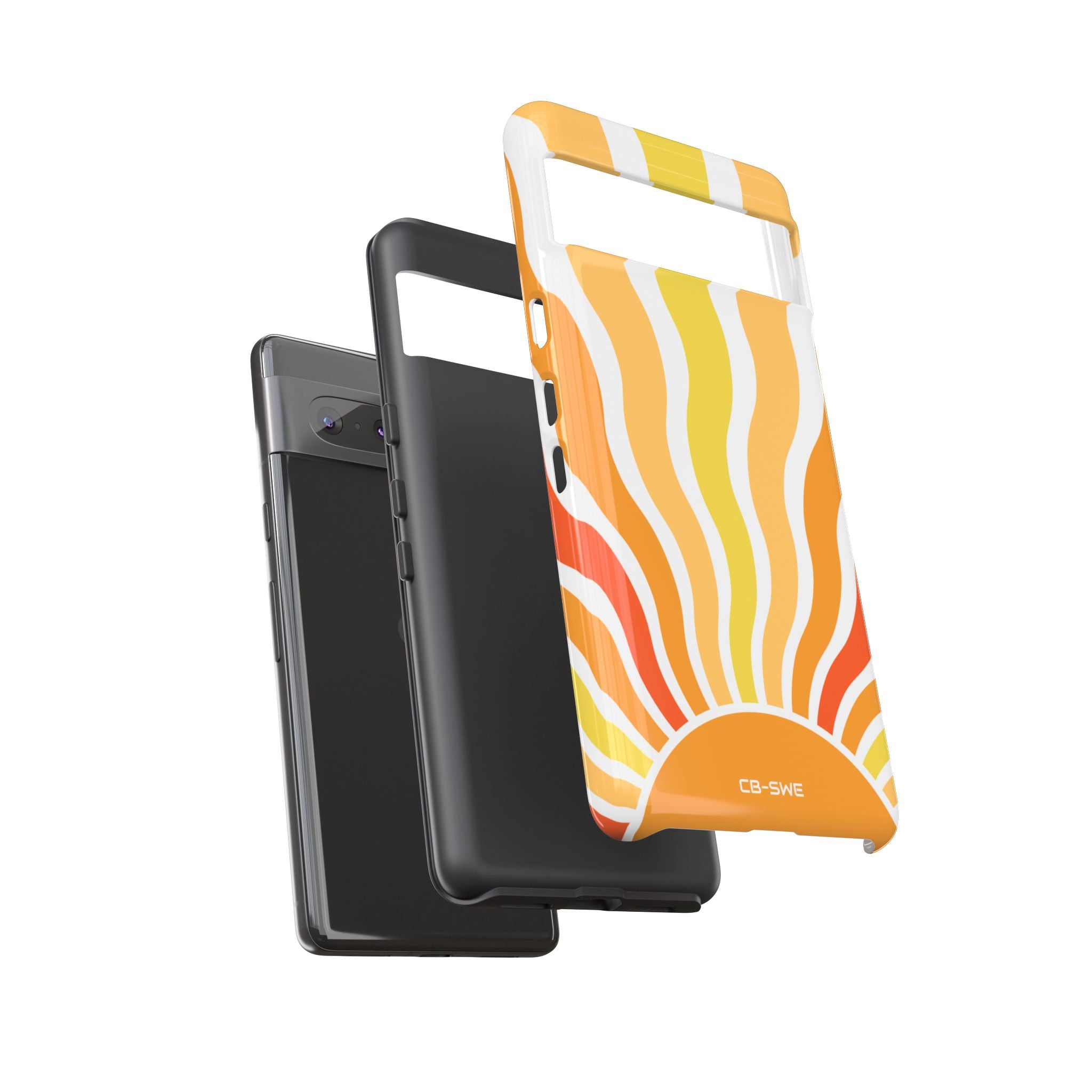 Retro Sunshine Waves - Google Pixel Case