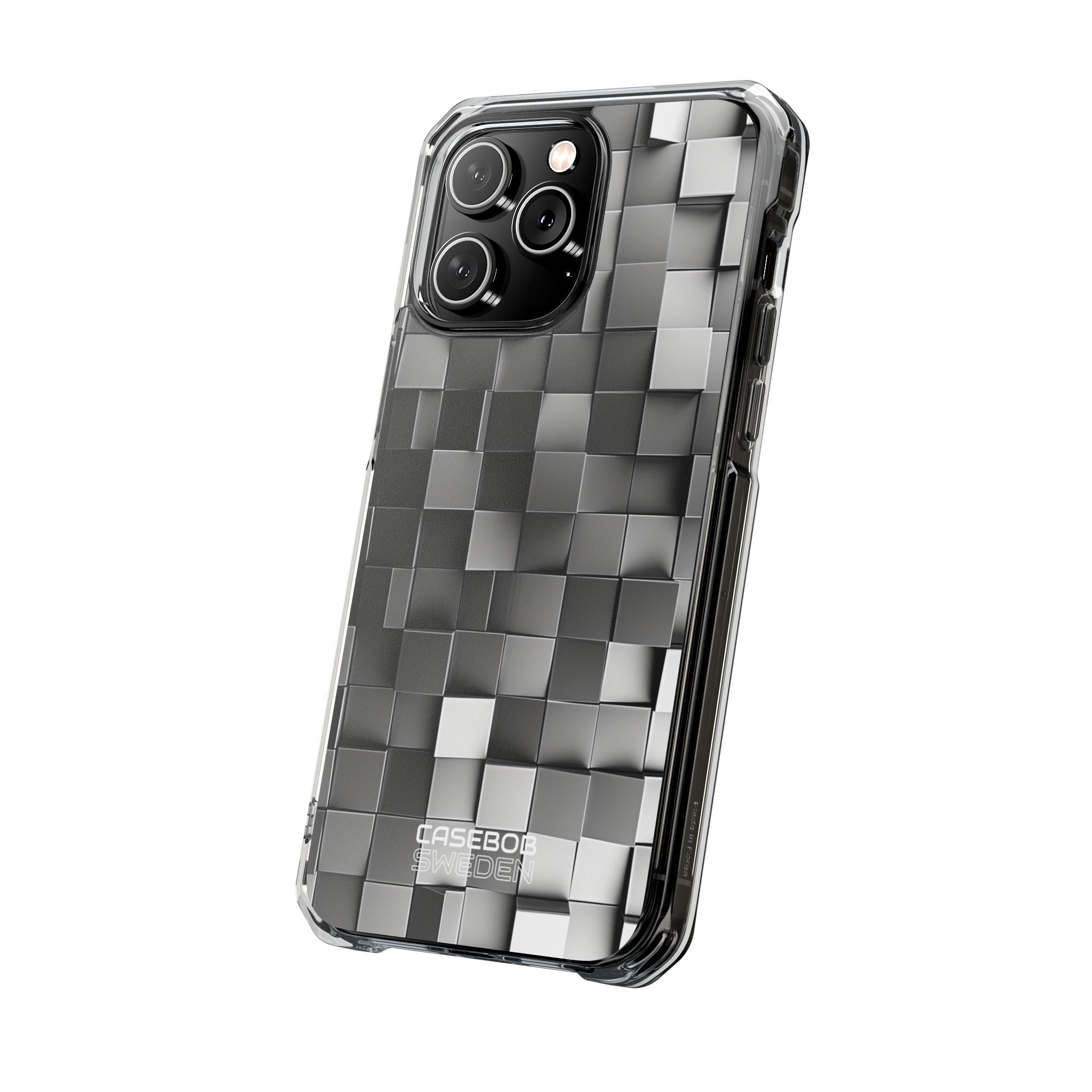 Monochrome Cube Depth iPhone 14 - Impact Clear+