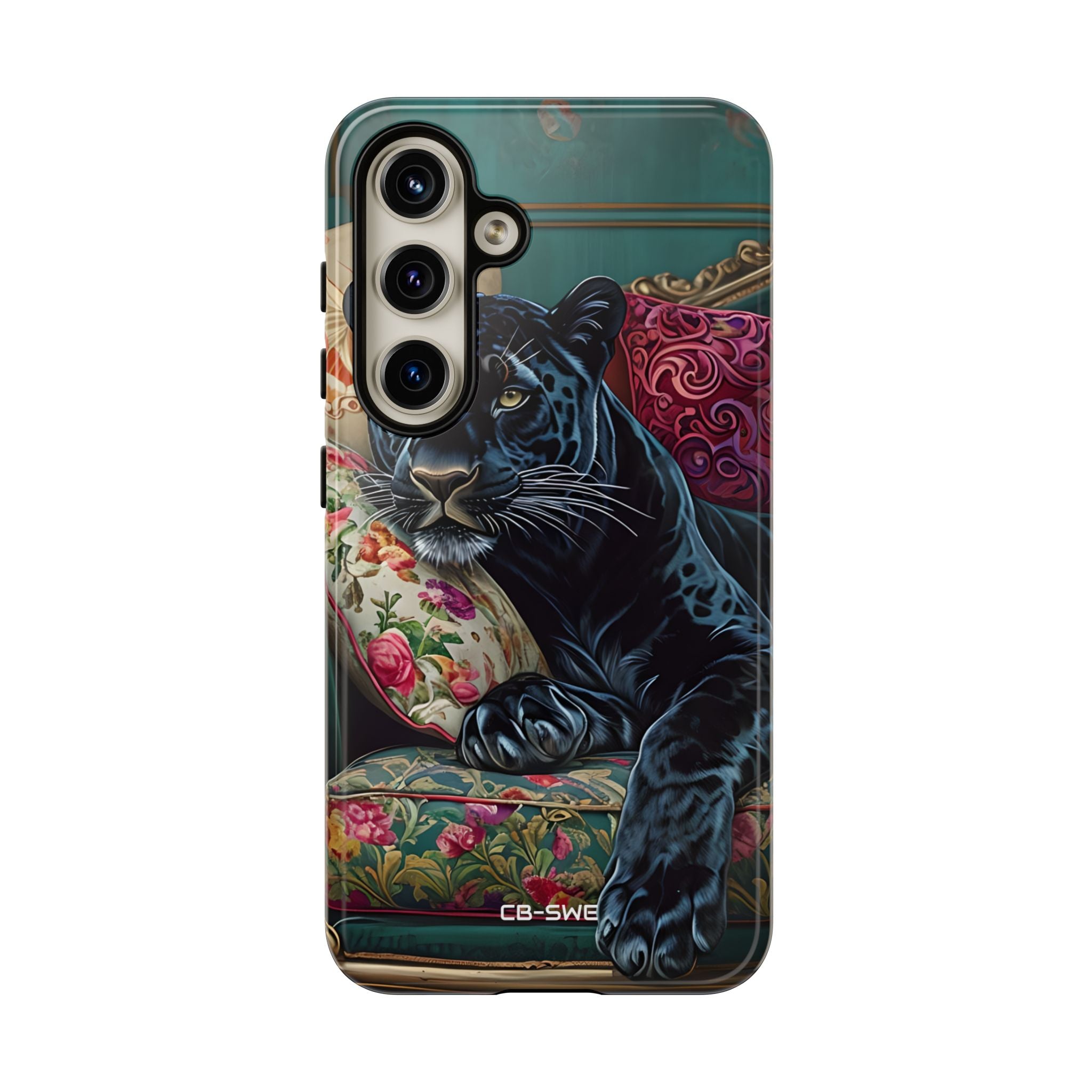 Panther on Vintage Chaise - Samsung Case