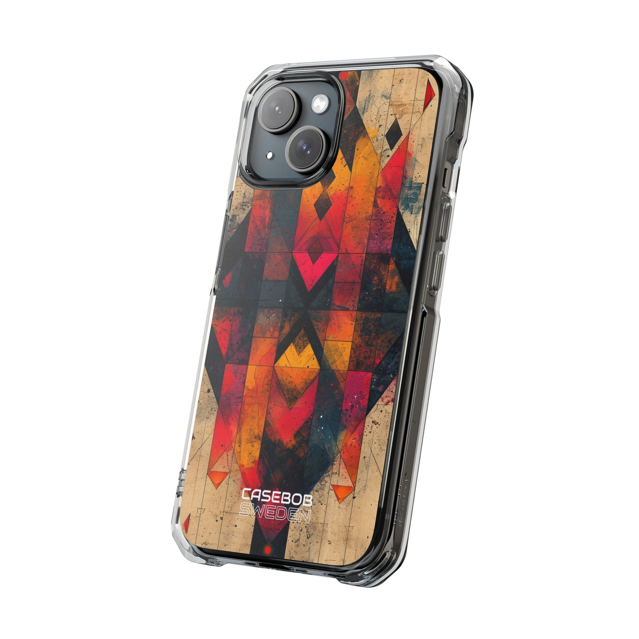 Fiery Symmetry Fusion iPhone 15 - Impact Clear+