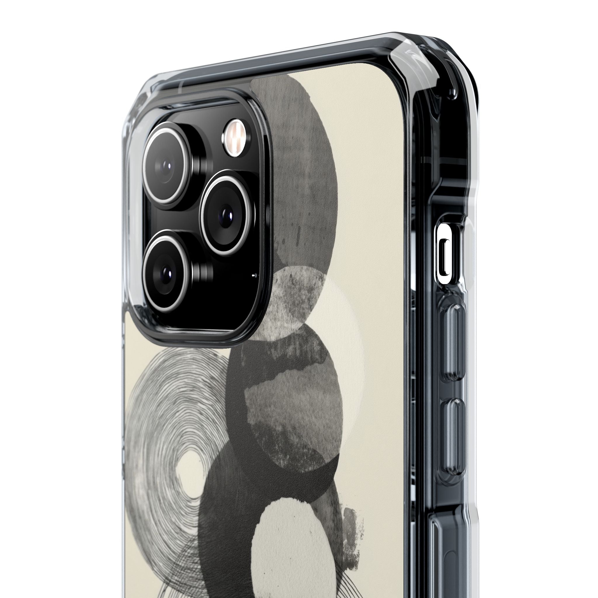 Circles Embrace Lines iPhone Case - Impact