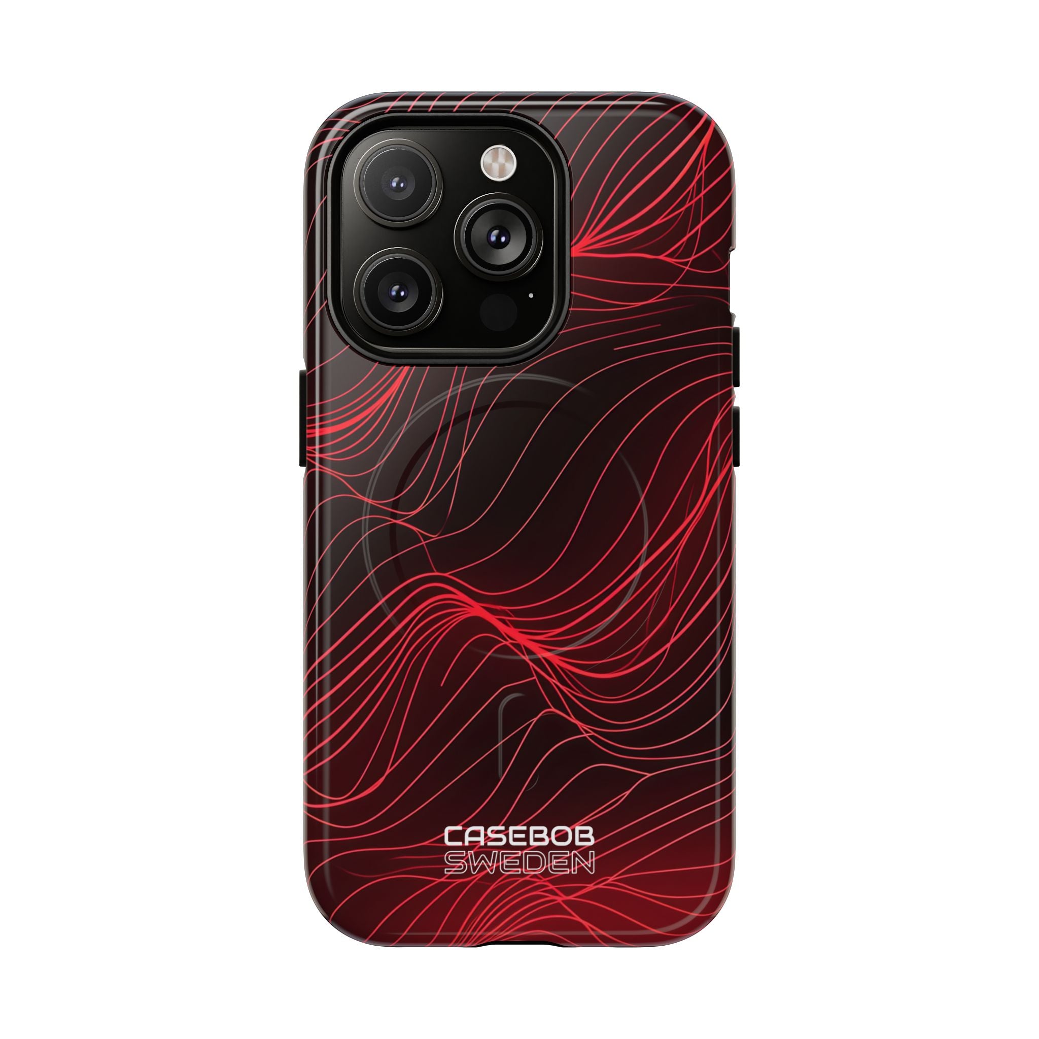 Crimson Waveform Flow iPhone 14 - Tough+