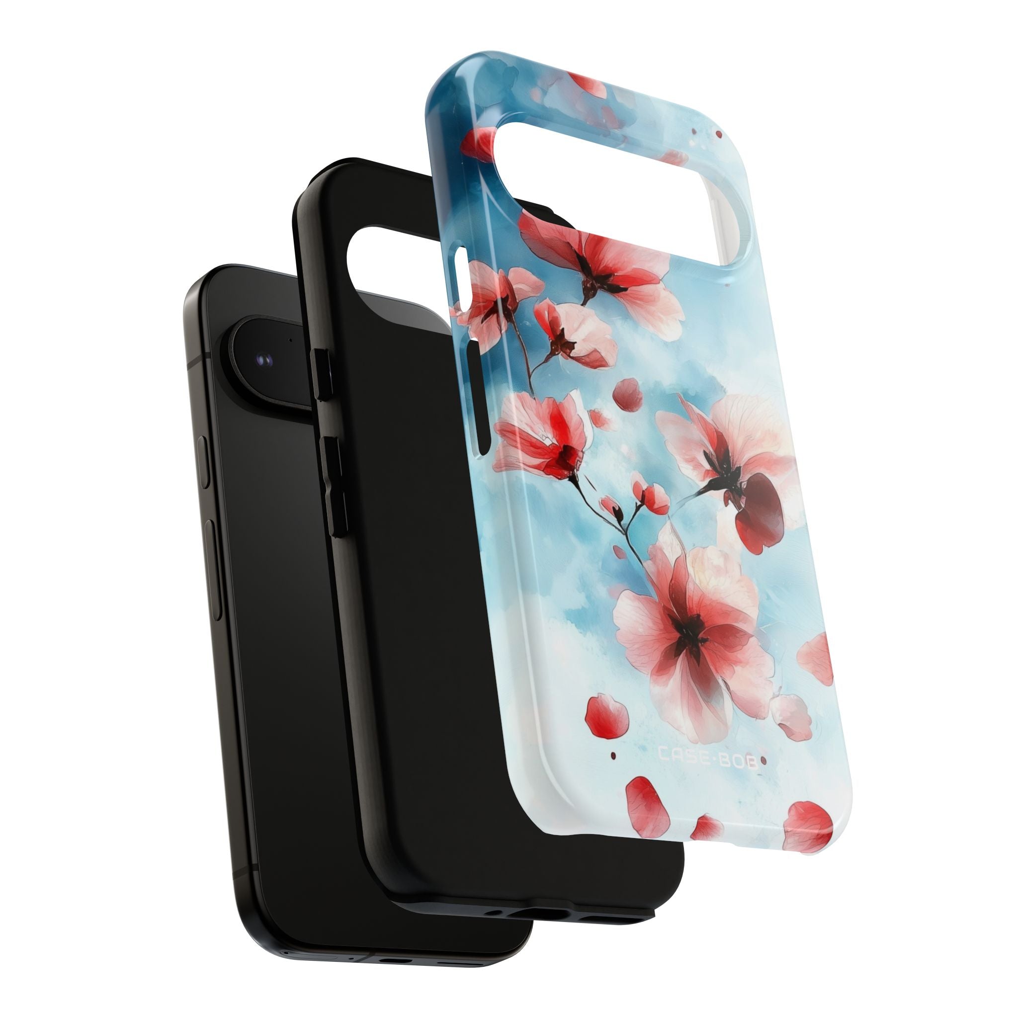 Pink Blossom Drift Google Pixel 9 Pro Case - Tough