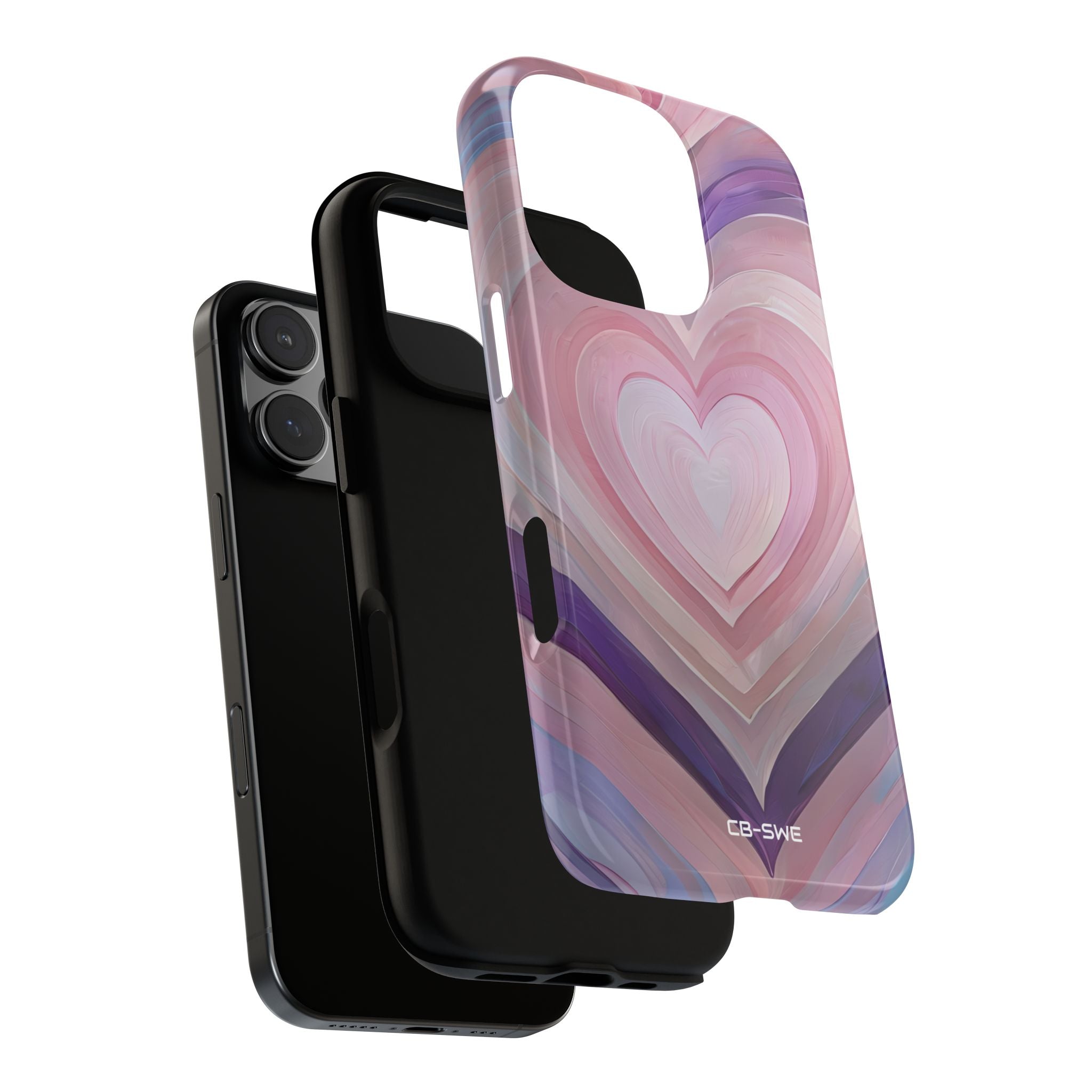 Impressionistic Heart Layers - iPhone Case