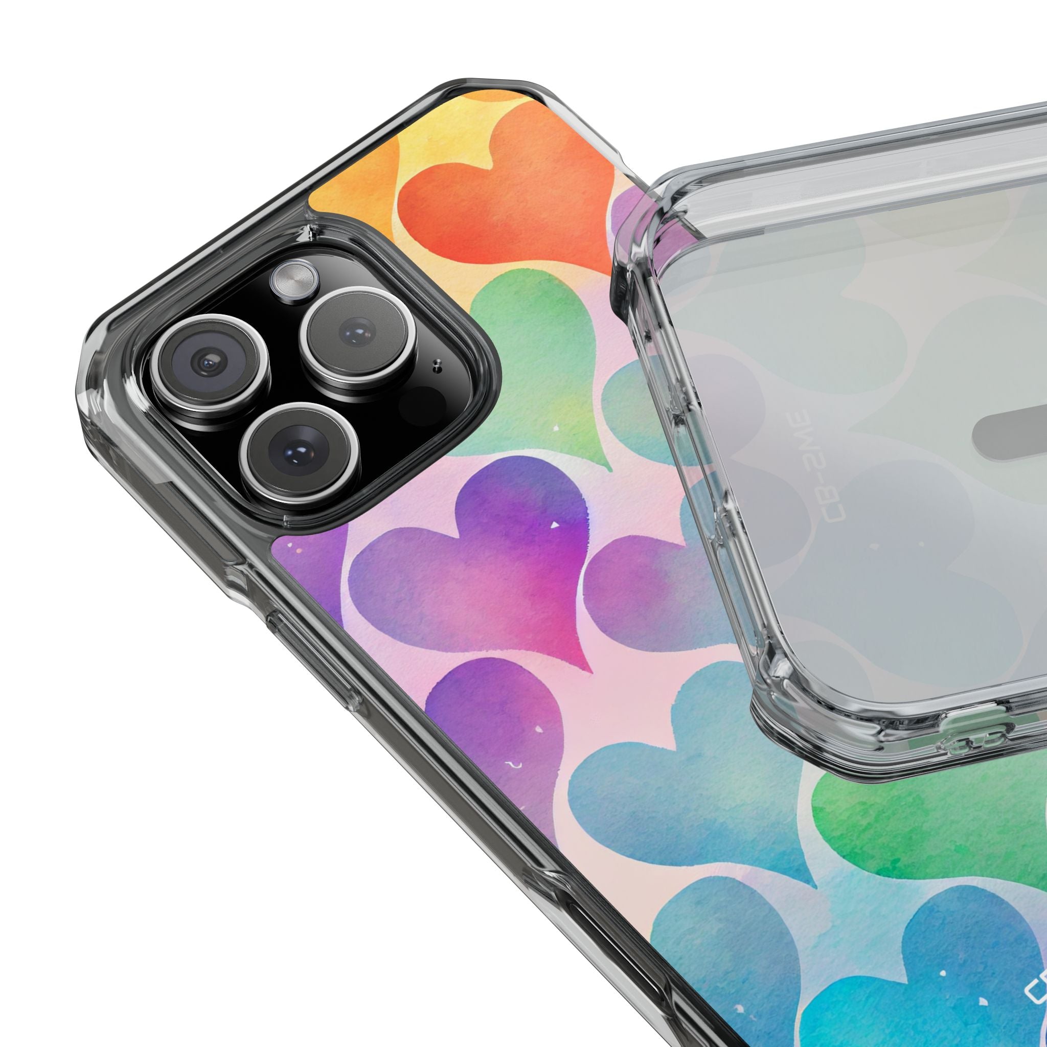 Watercolor Heart Symphony iPhone Case - Impact