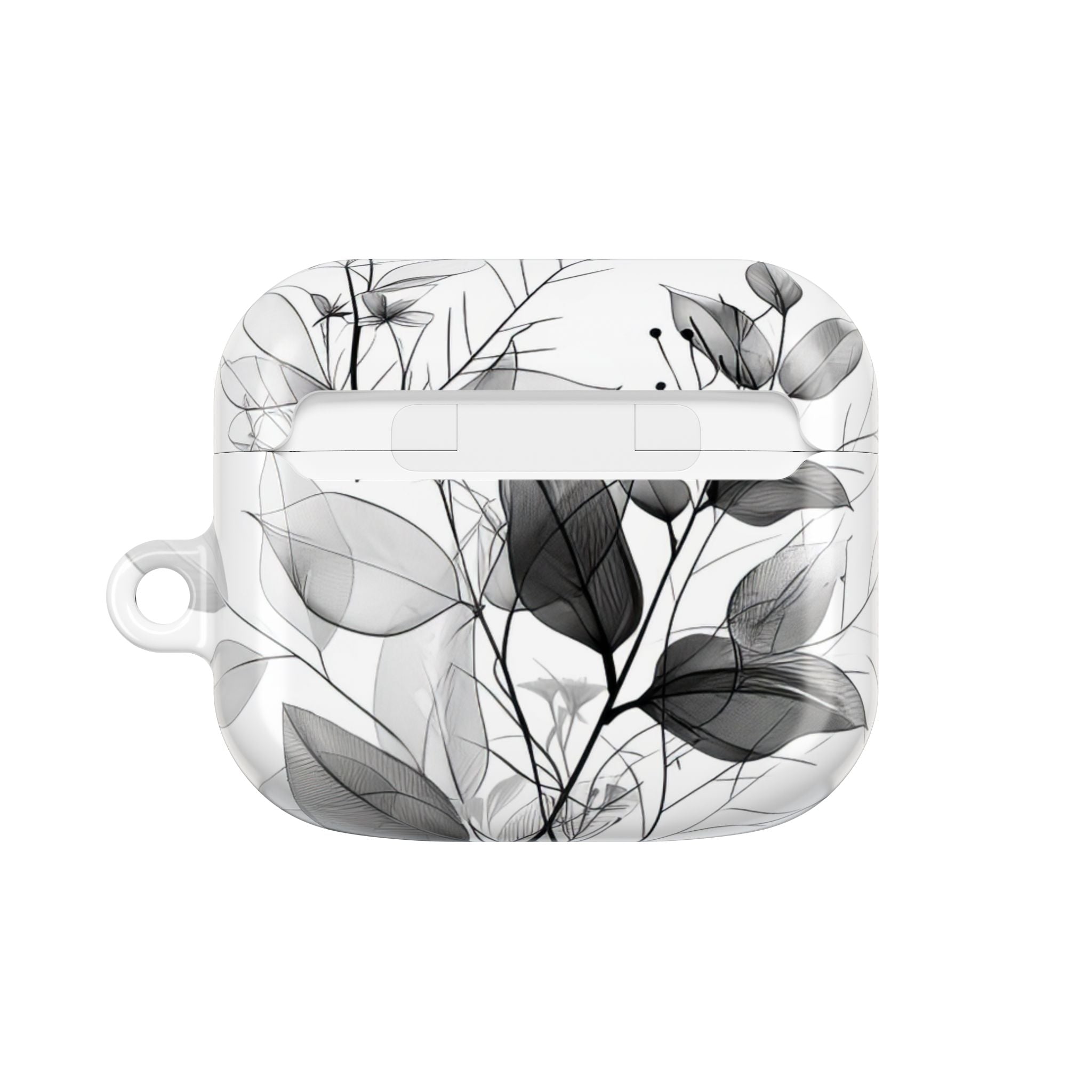 Silver Leaves - AirPods Case