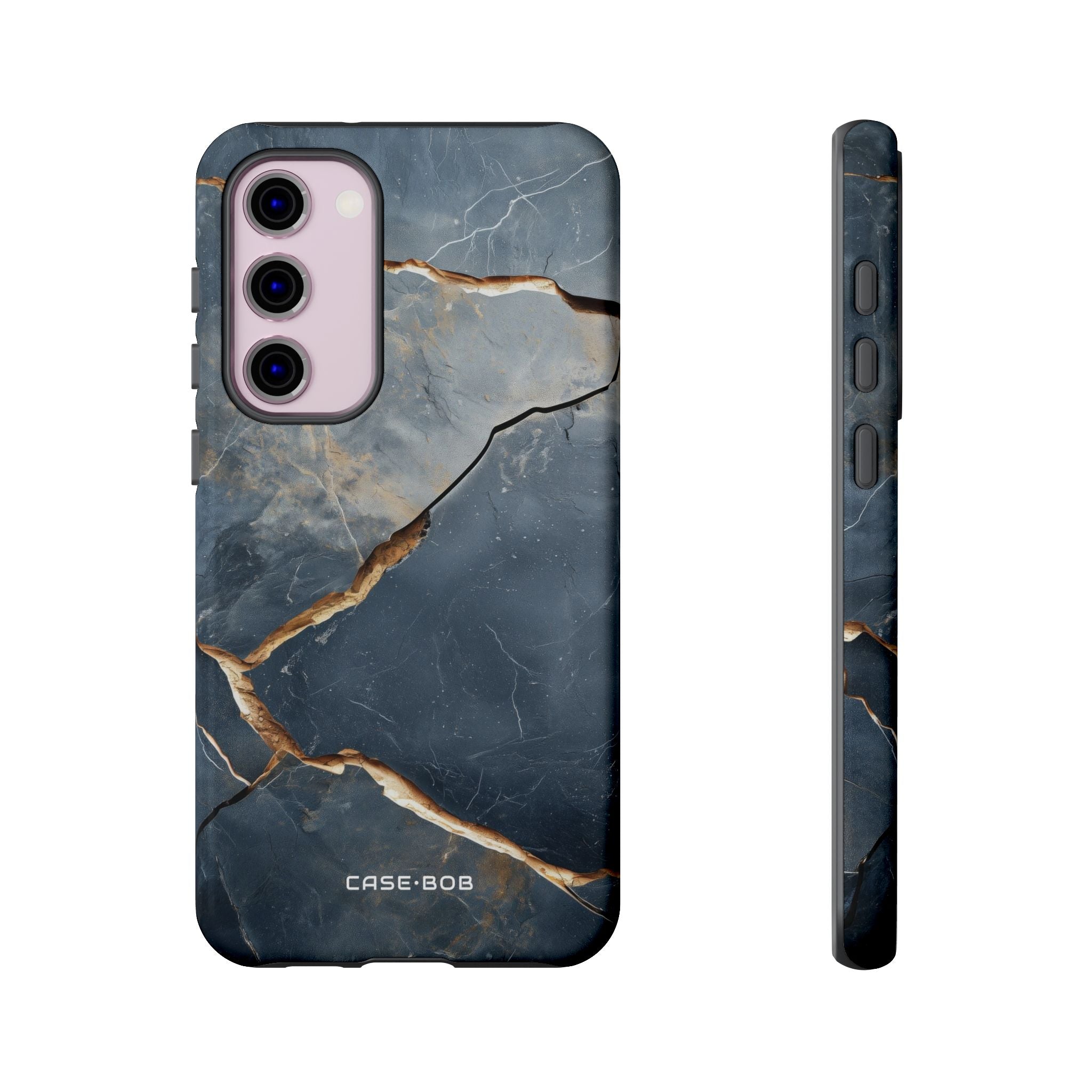Jagged Vein Navy Samsung S23 Plus Case - Tough