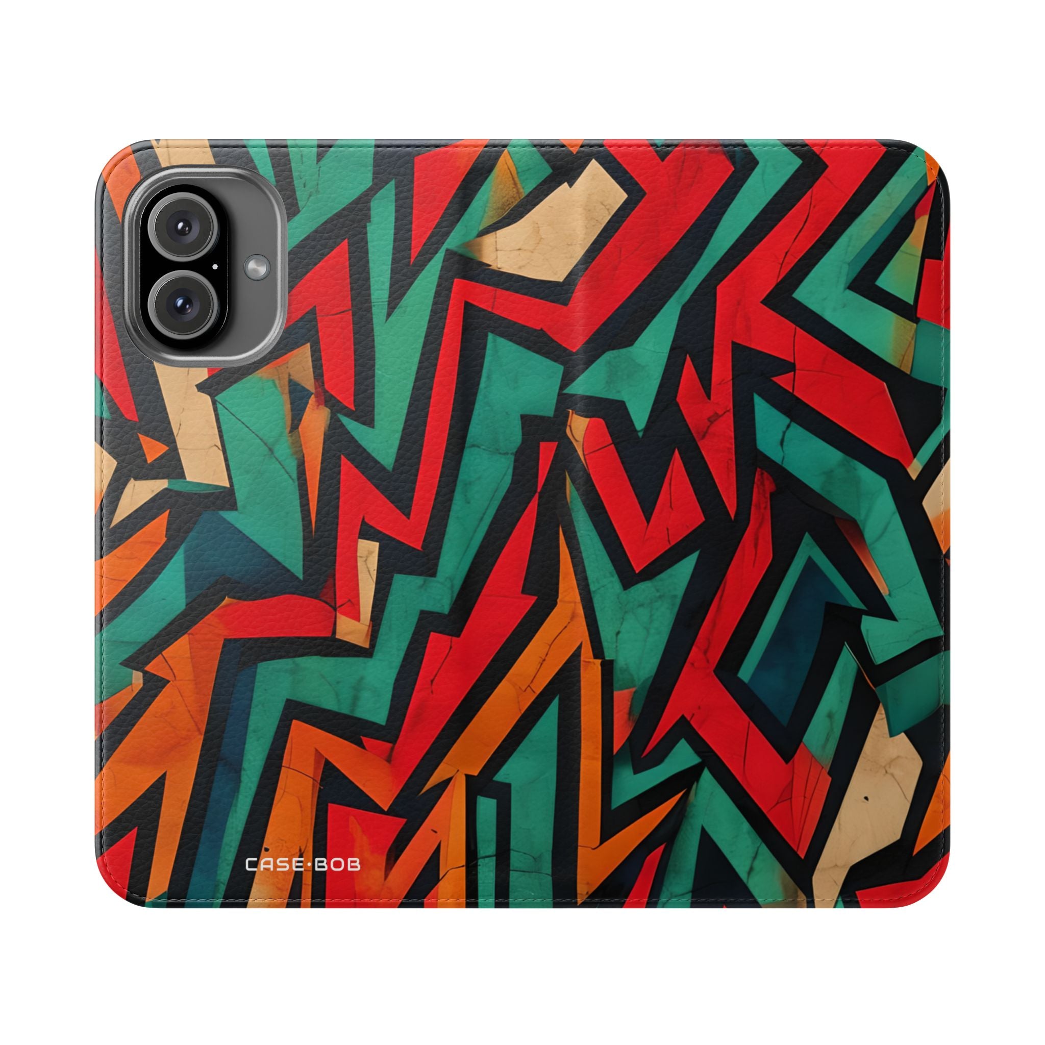 Jagged Flame - iPhone 16 Plus Case - Wallet