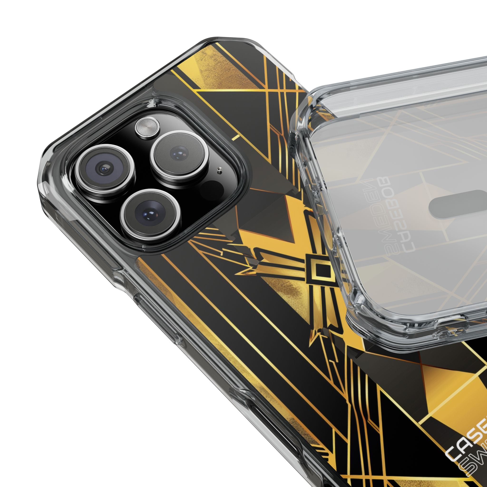 Golden Deco Symphony iPhone 16 - Impact Clear+