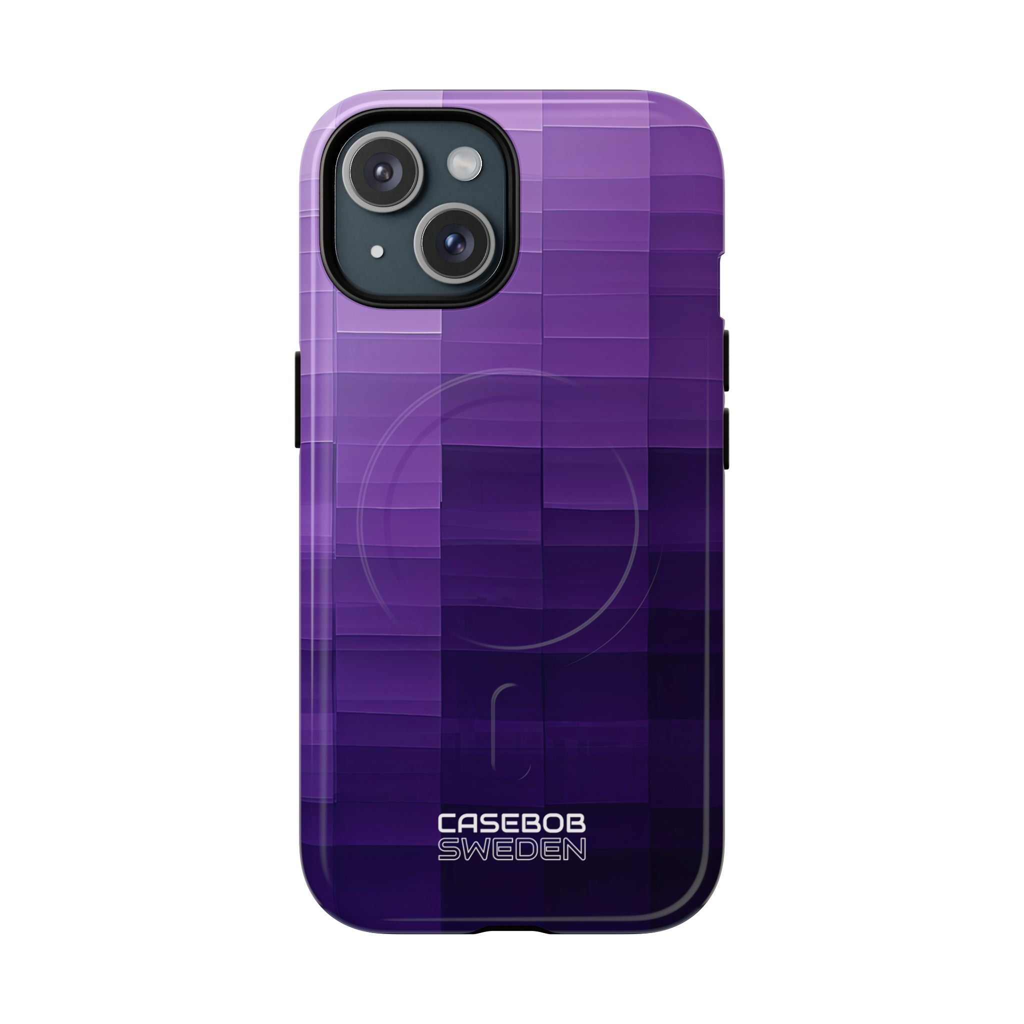 Purple Horizon Grid iPhone 15 - Tough+