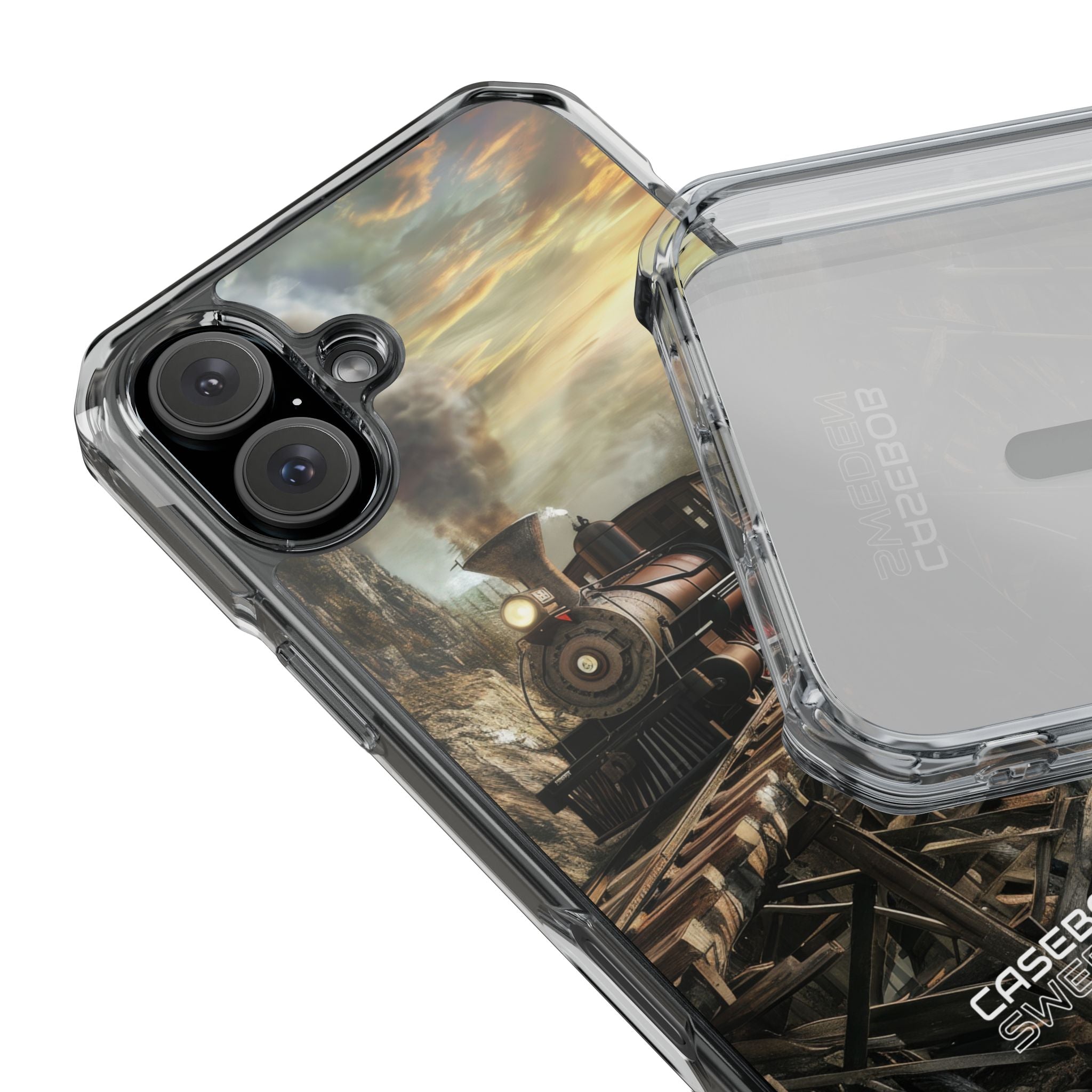 Steam Mountain Crossing iPhone 16 - Impact Clear+