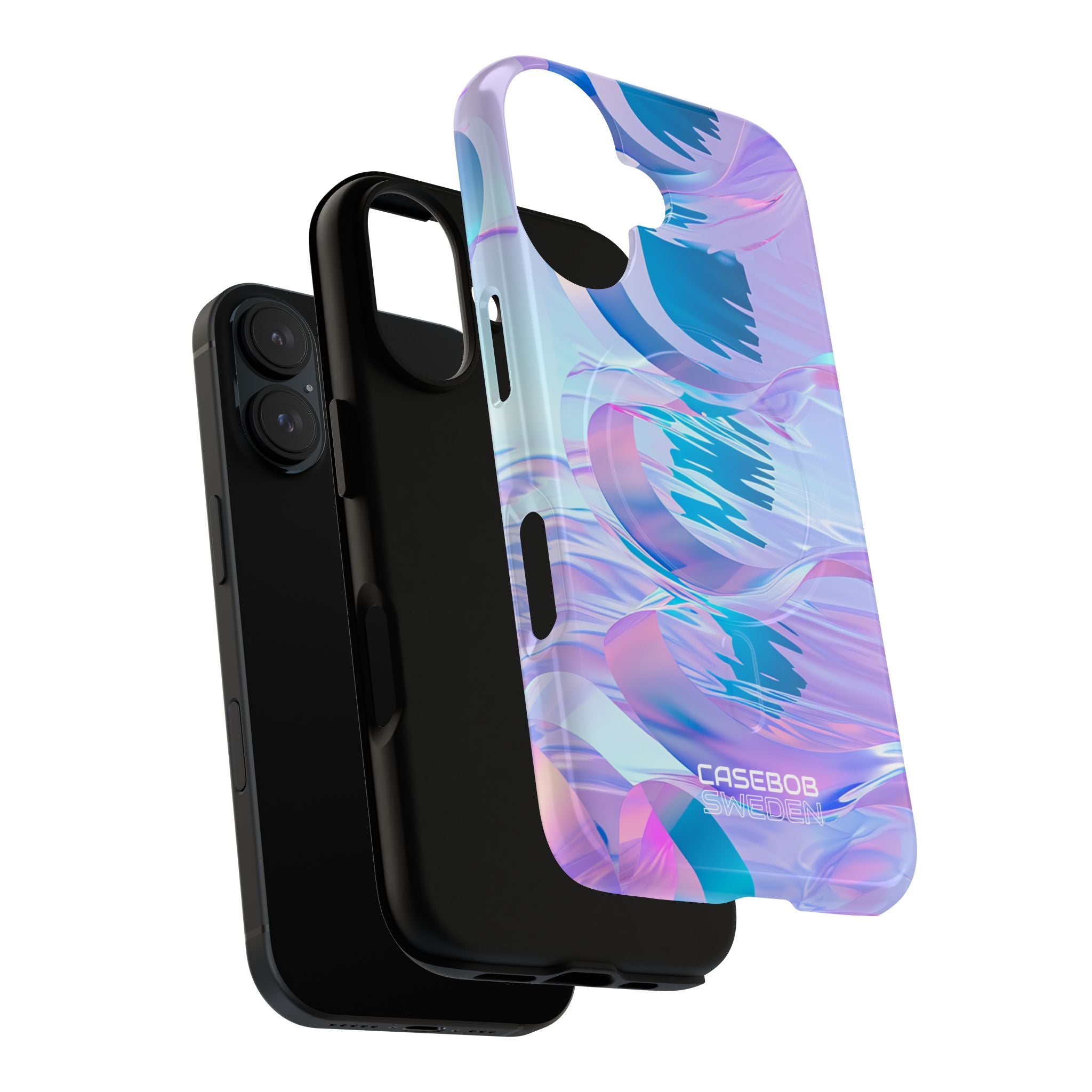 Iridescent Flowing Waves iPhone 16 - Tough+