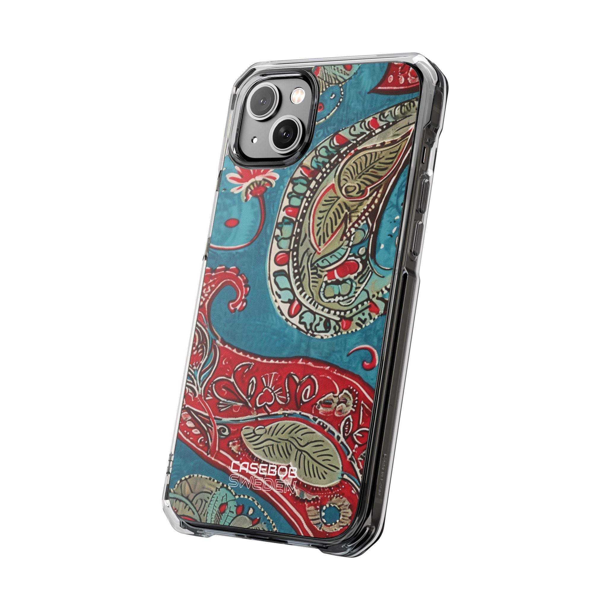 Paisley Floral Fusion iPhone 14 - Impact Clear+