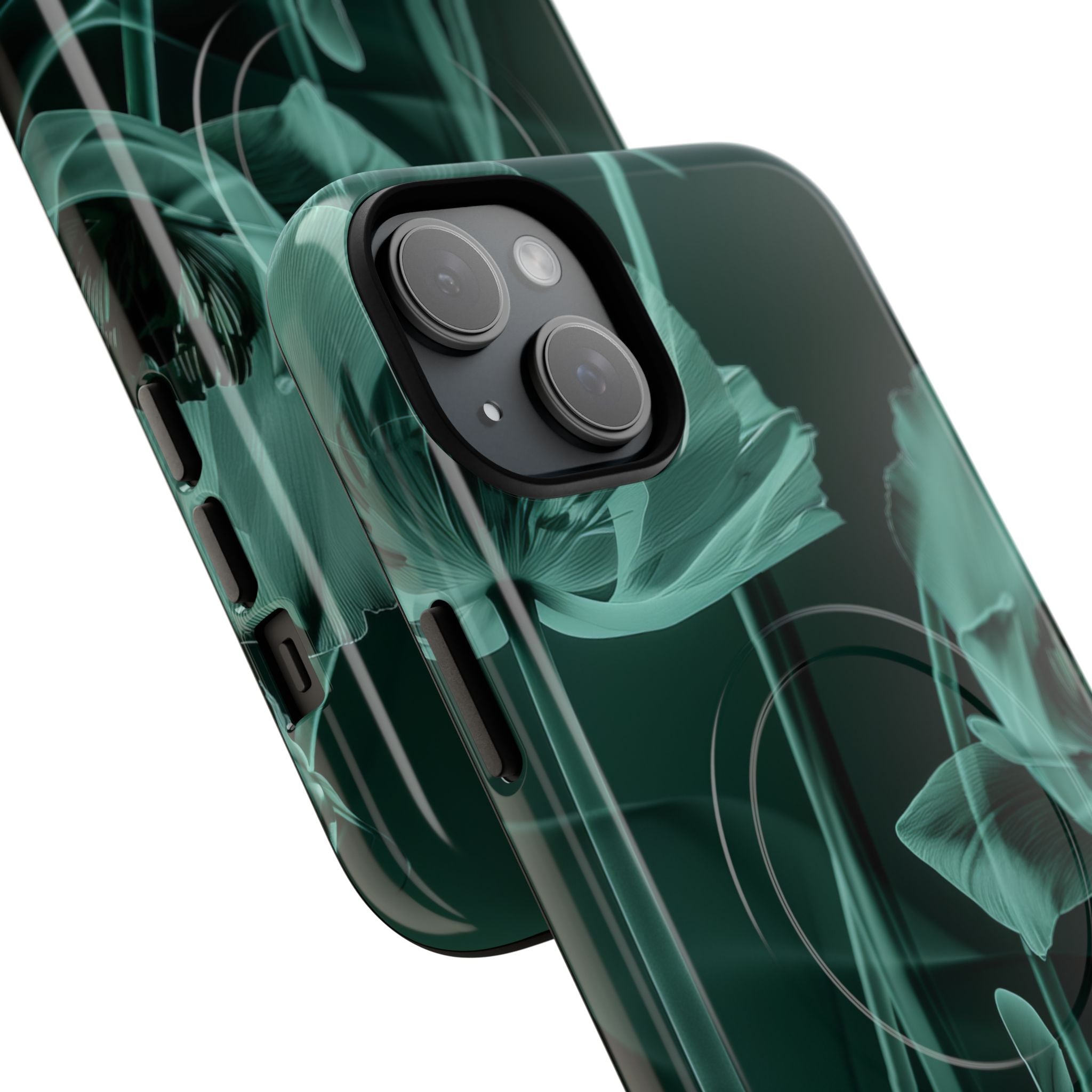 Teal Bloom Radiance iPhone 15 - Tough+