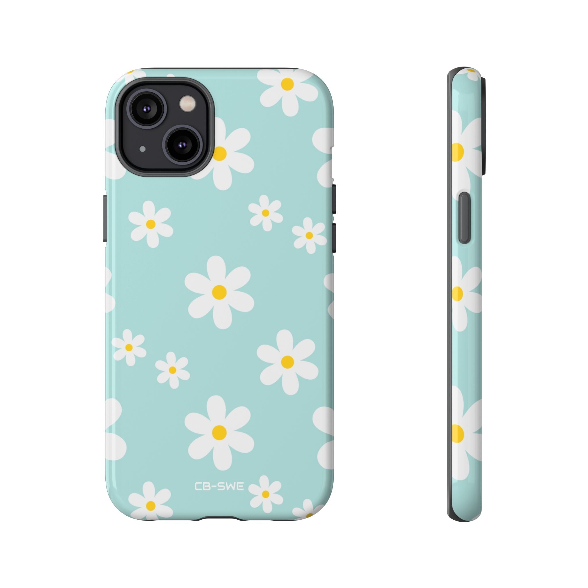 Daisies On Blue - iPhone Case