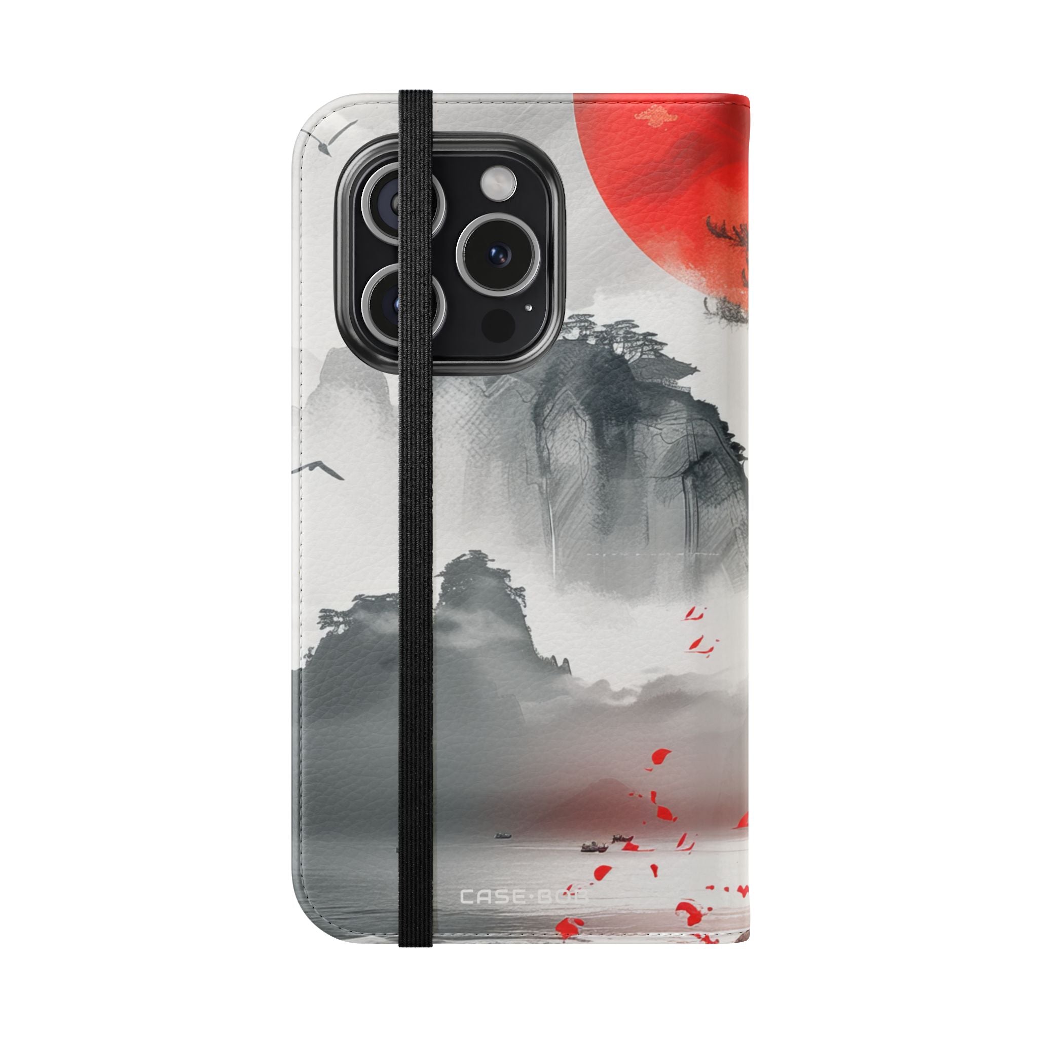 Red Sun Serenity - iPhone 15 Pro Case - Wallet