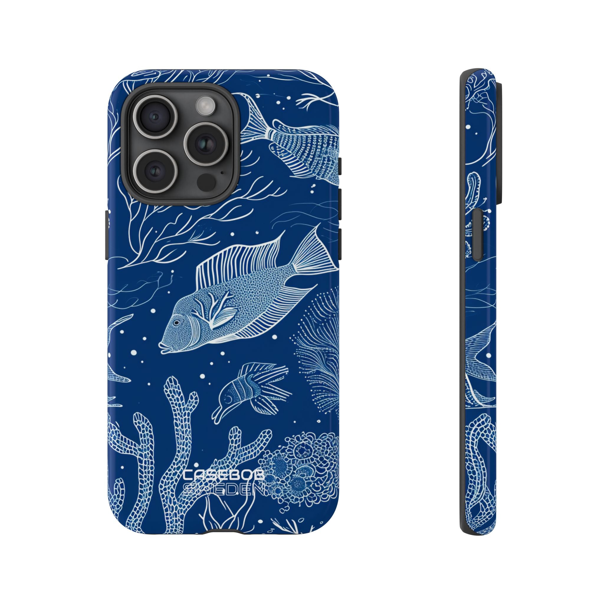 Blue Coral Garden iPhone 15 - Tough