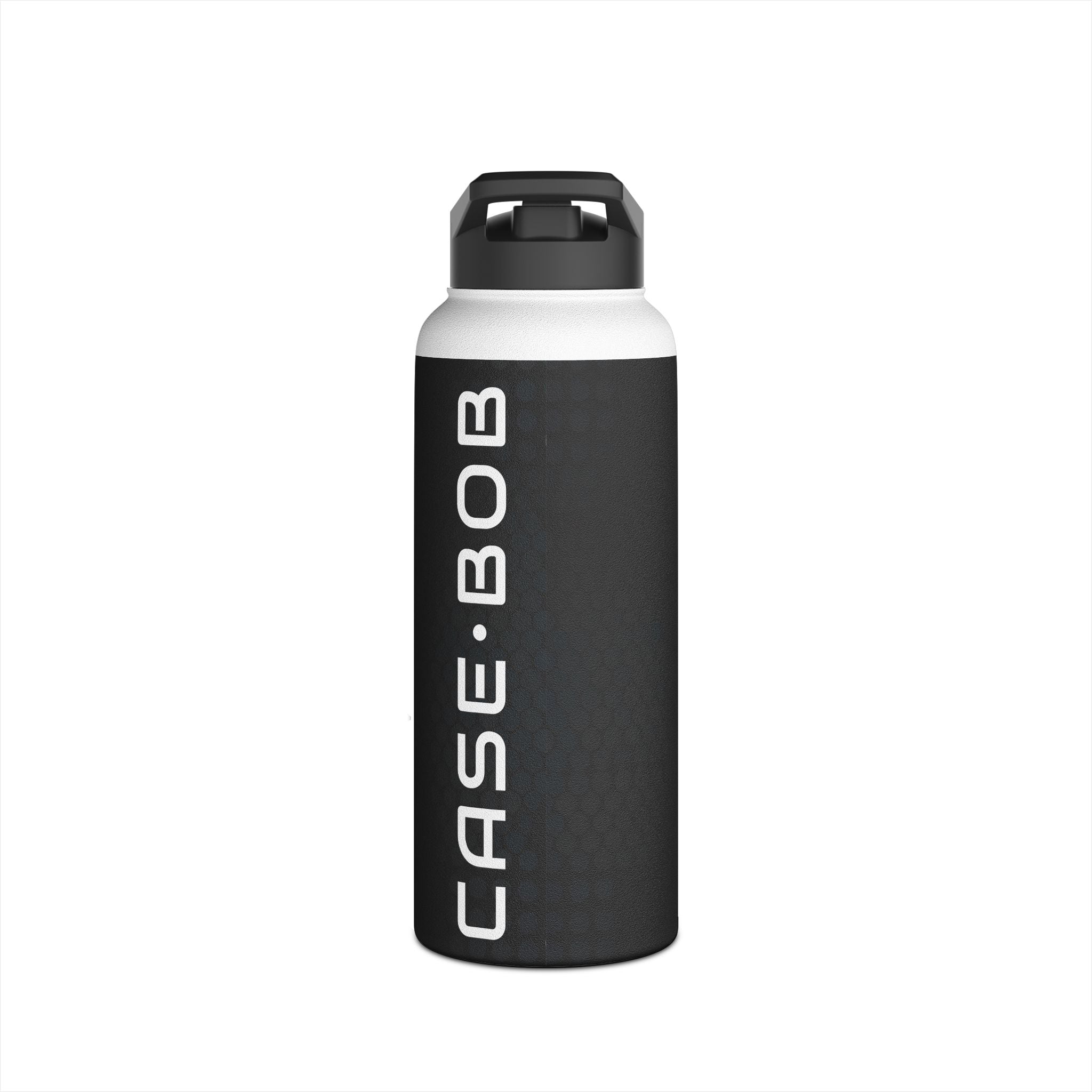 Tapered Dot Columns - Stainless Steel Water Bottle