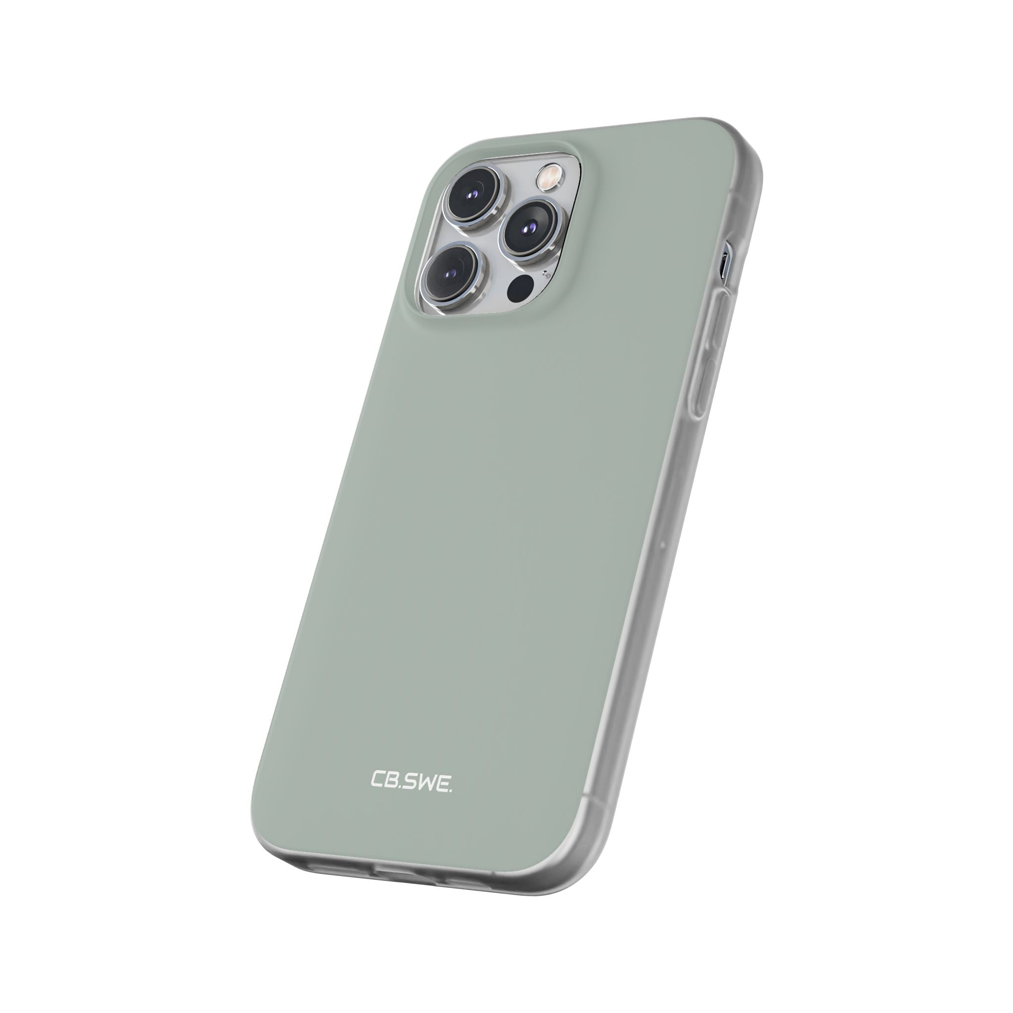 Aschgraue iPhone-Hülle – Flexi