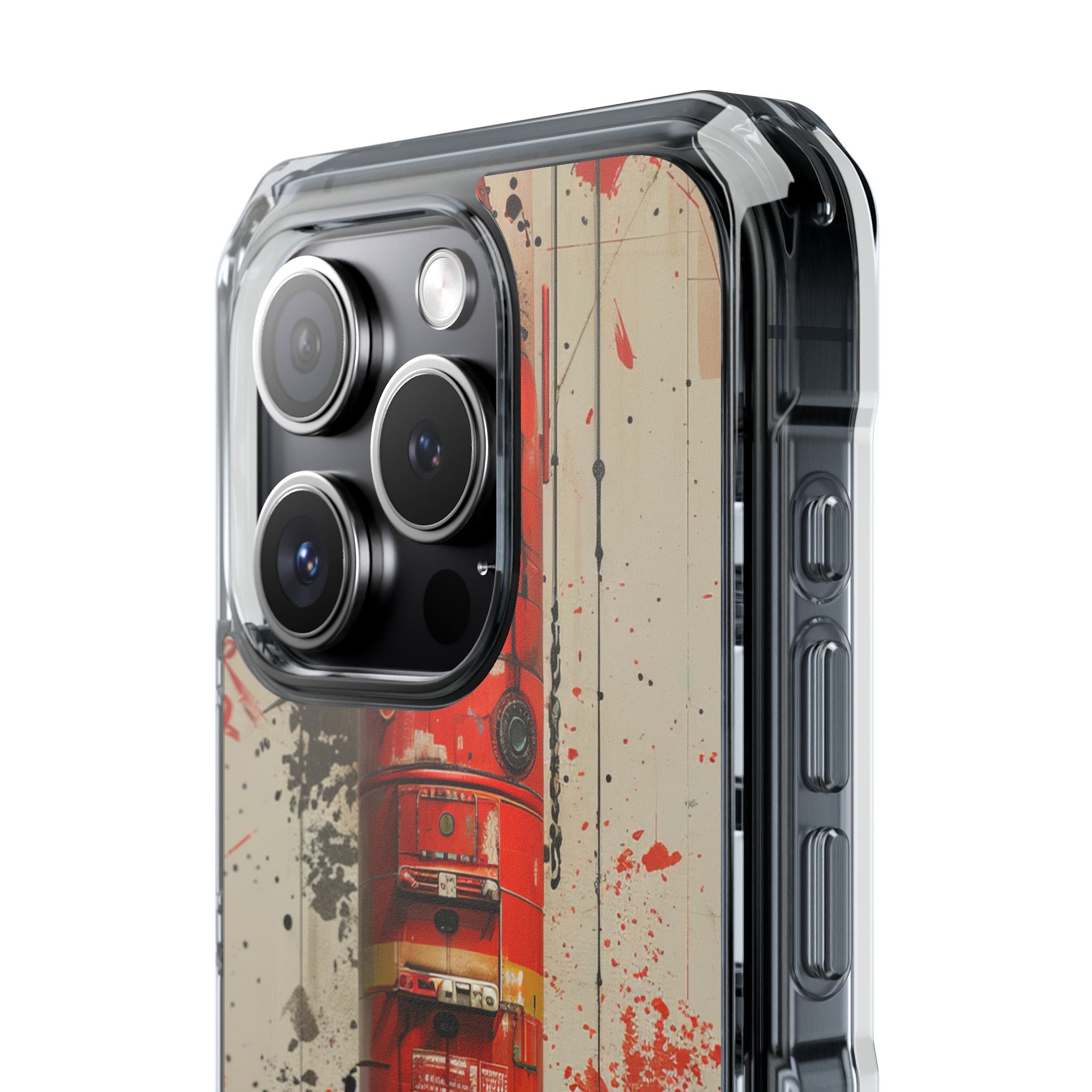 Crimson Rocket Burst iPhone 15 - Impact Clear+