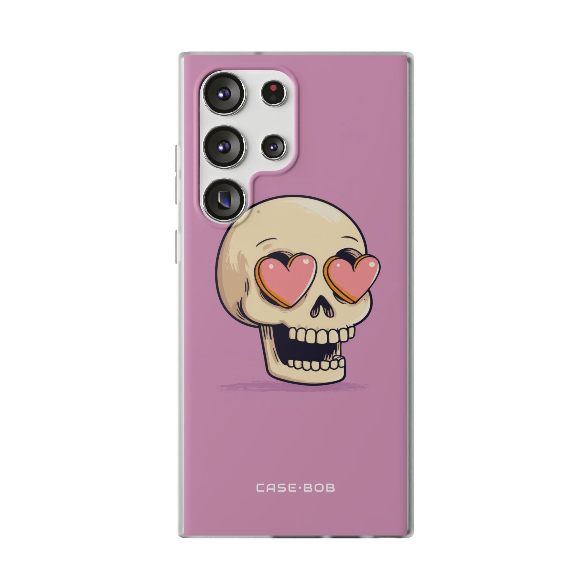 Heart Eyed Skull Samsung S23 Ultra Case - Soft