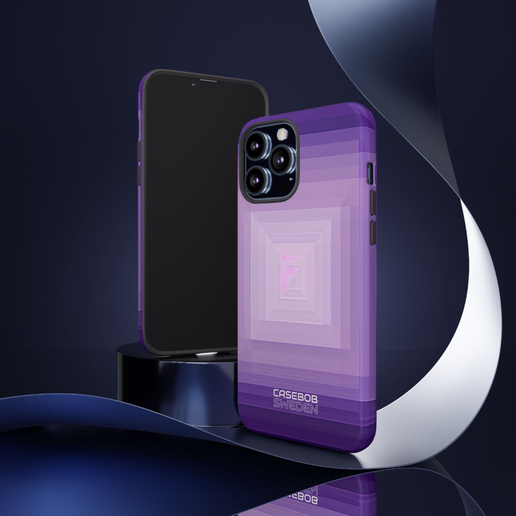 Purple Geometry Vortex iPhone 13 - Tough