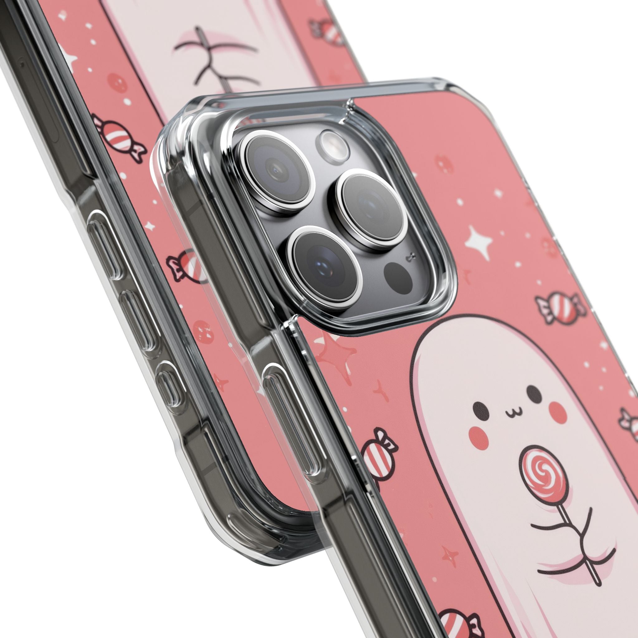 Cute Ghost Holds Candy iPhone Case - Impact
