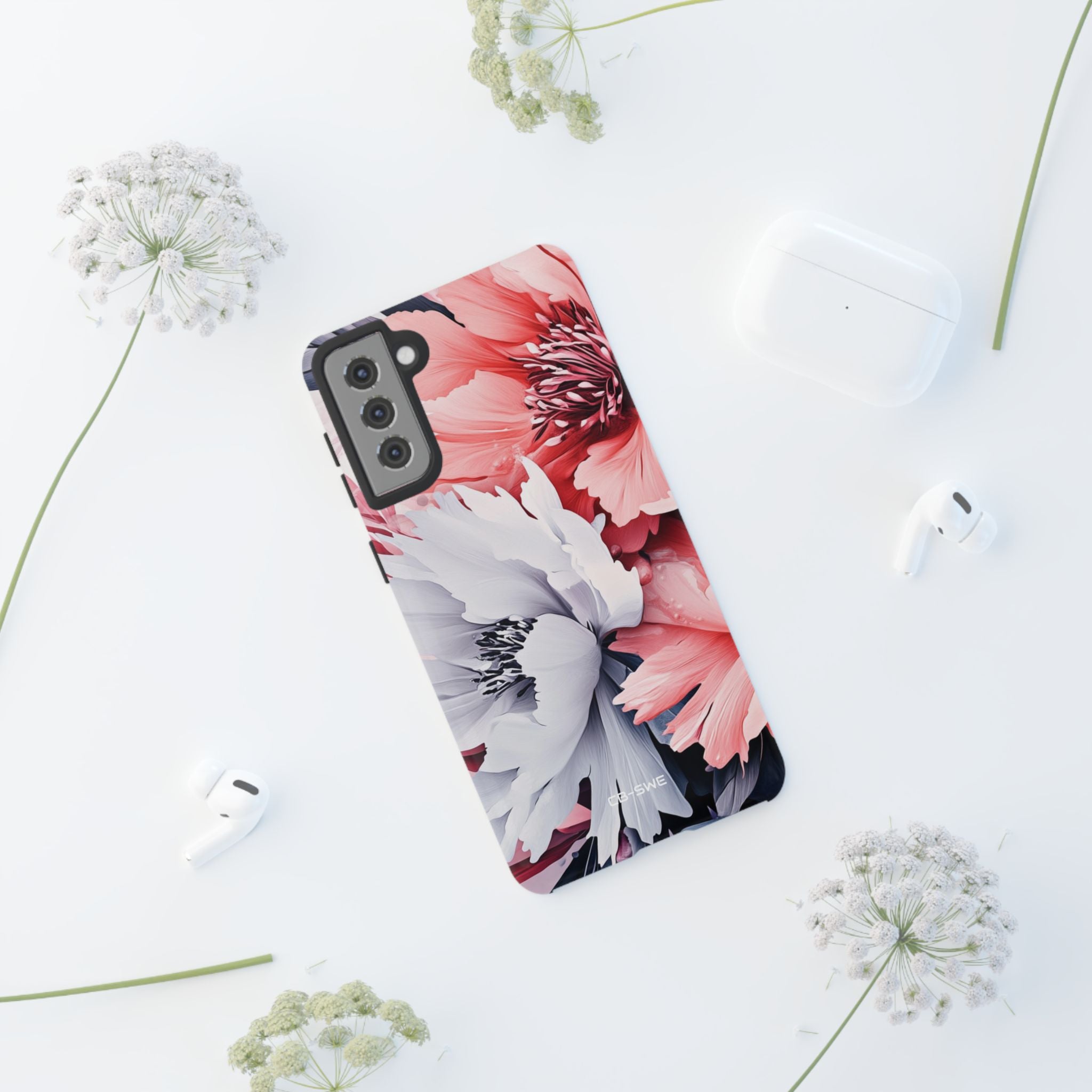 Digital Floral Elegance - Samsung Case