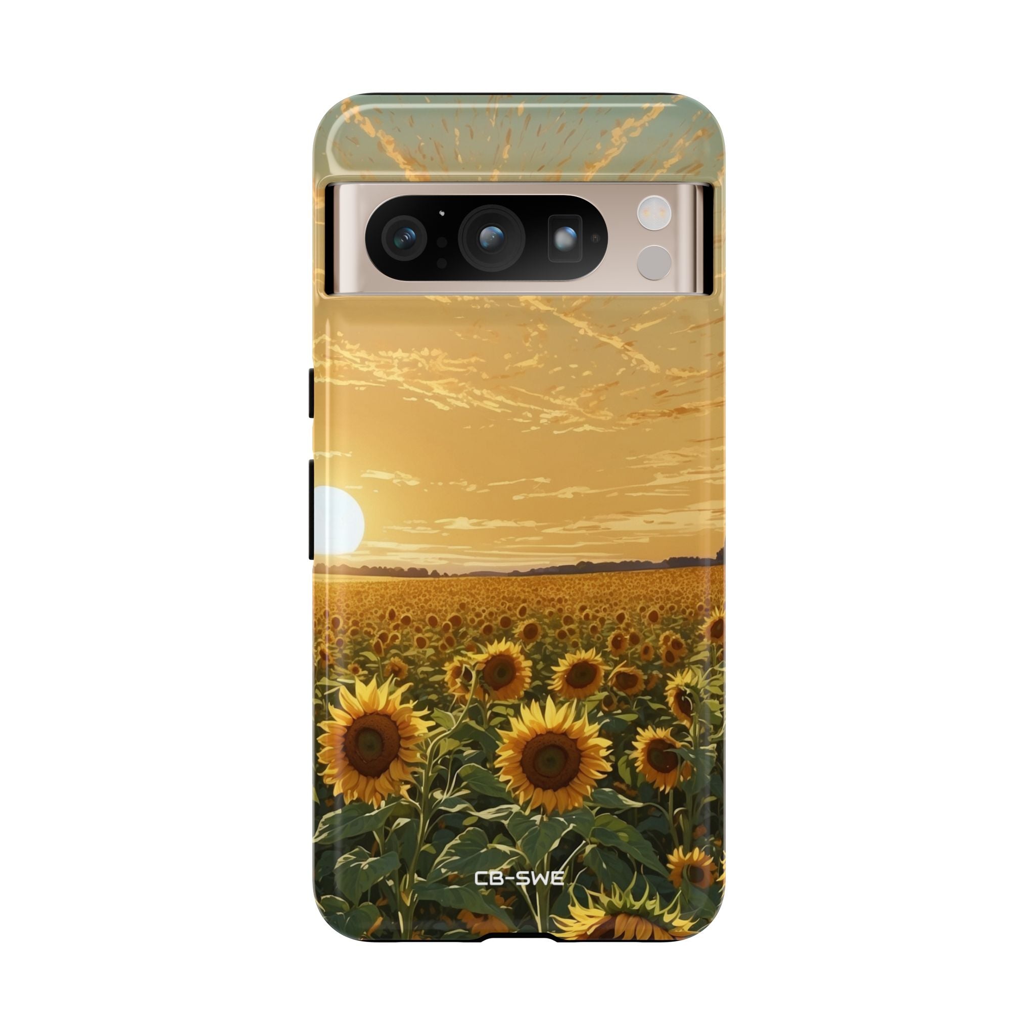 Sunflowers Embrace Sunset - Google Pixel Case
