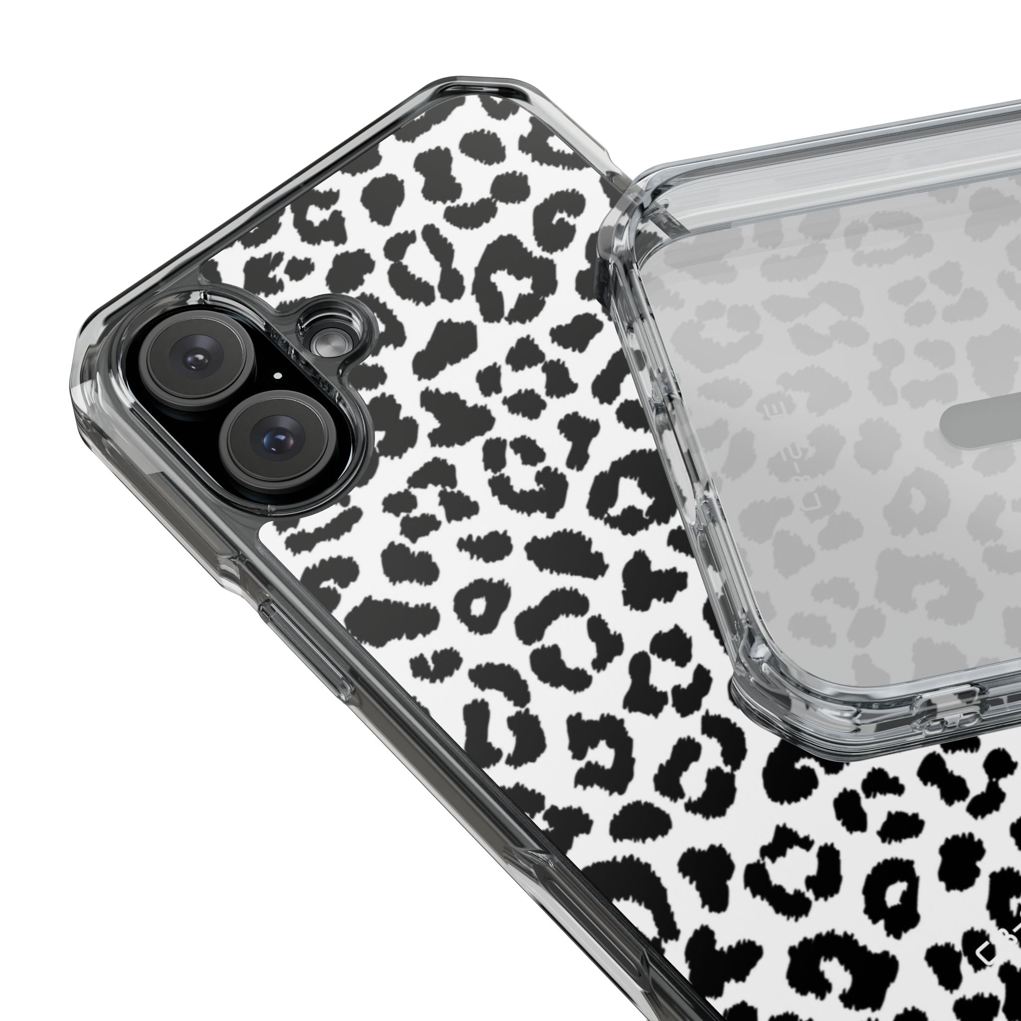 Monochrome Leopard Essence iPhone Case - Impact