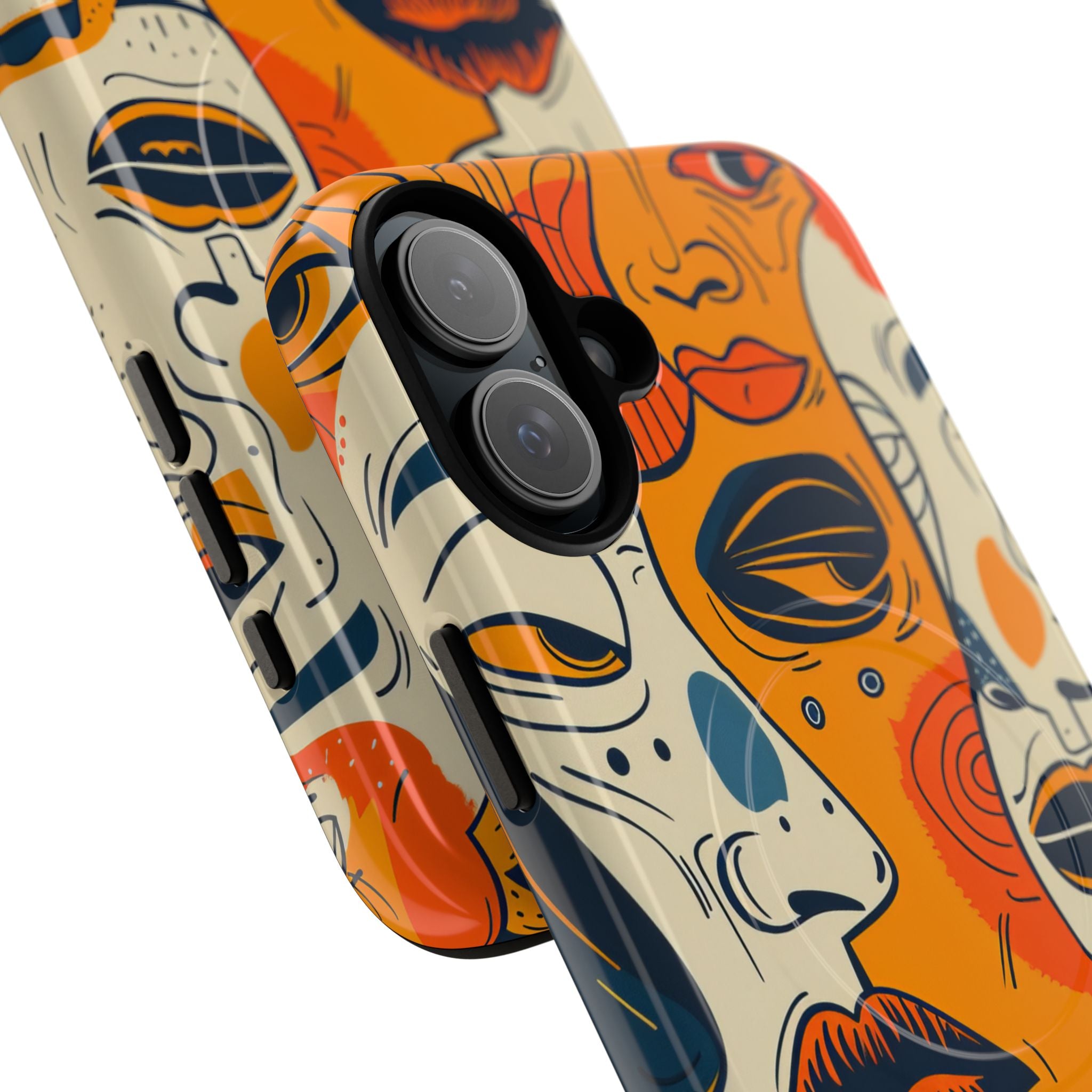 Tangled Faces Sunset iPhone 16 Plus Case - Tough+