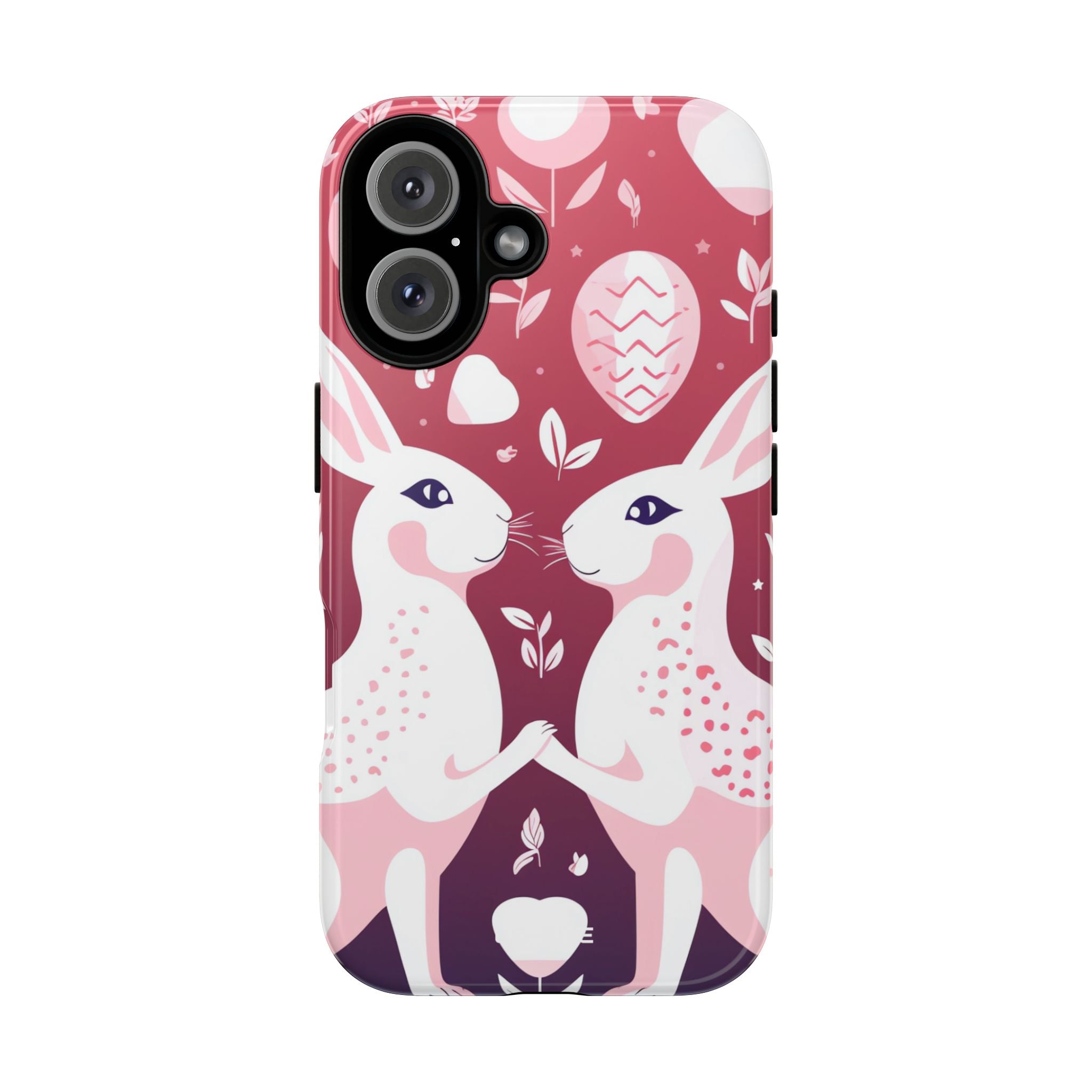 Rabbits Share Joy - iPhone Case
