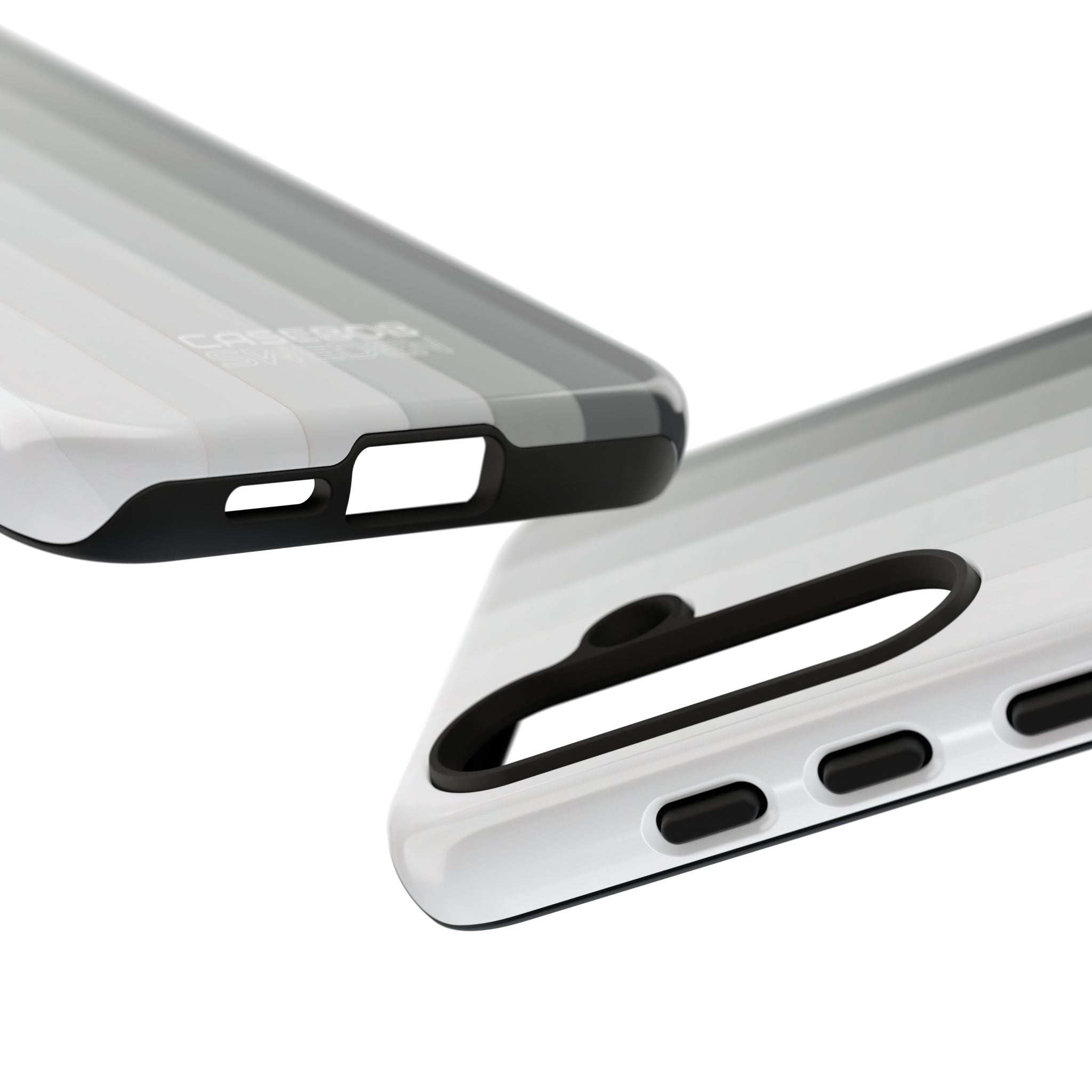 Silver Gradient Stripes Samsung S24 - Tough