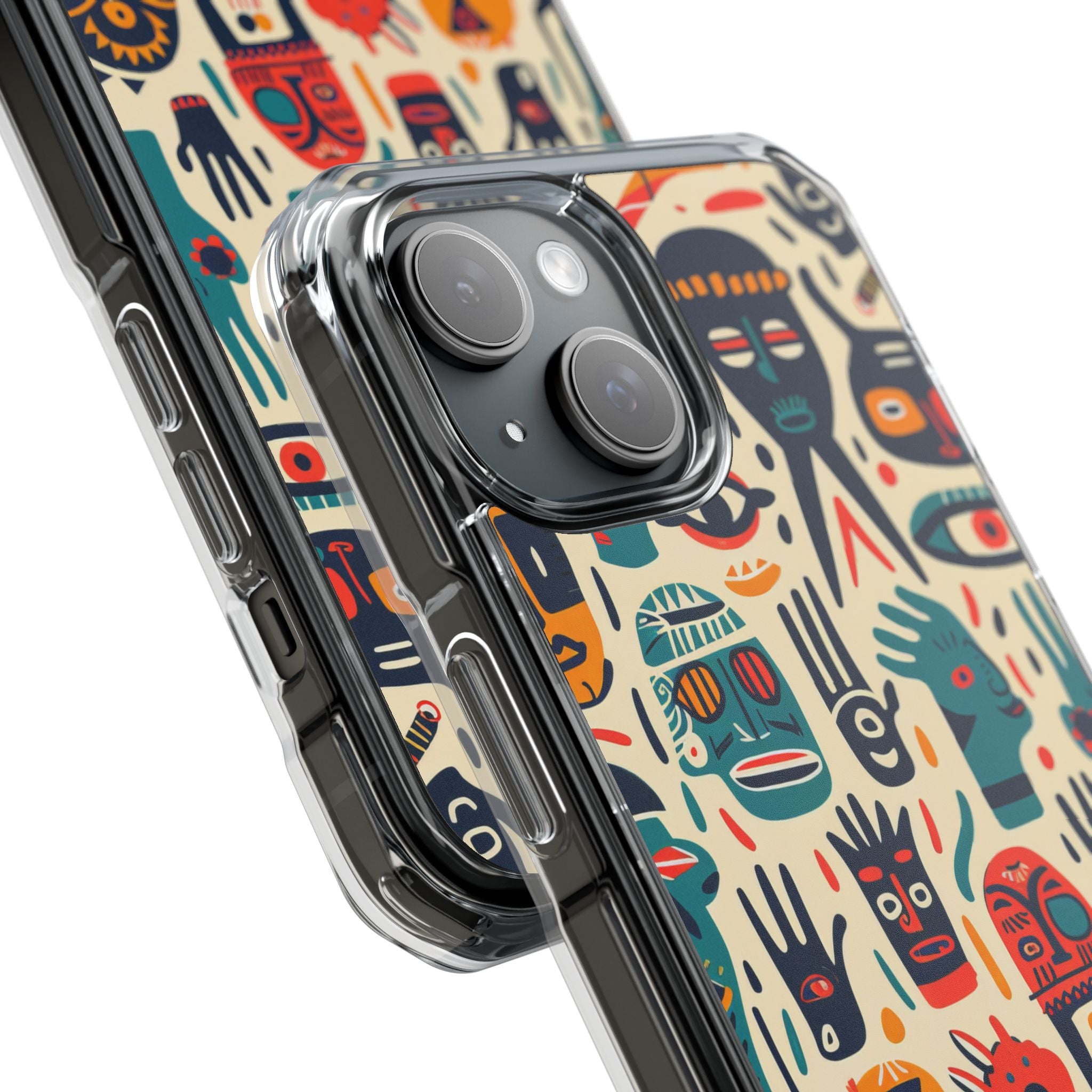 Masked Hands Yellow iPhone 15 Case - Impact