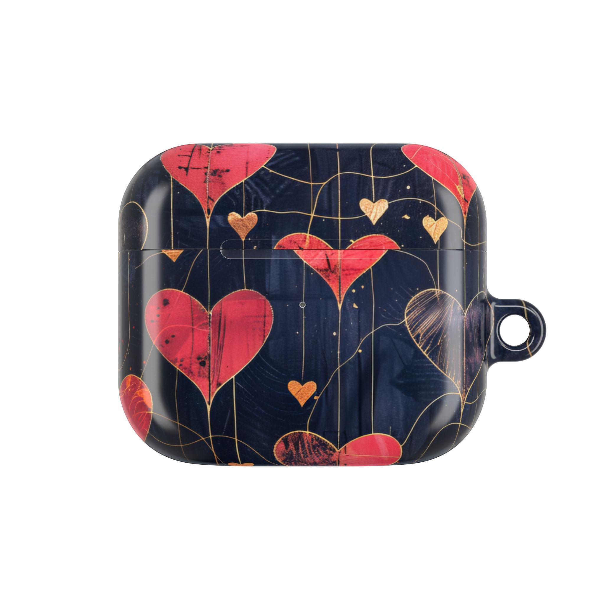 Rauhallinen sydänruudukko - AirPods Case