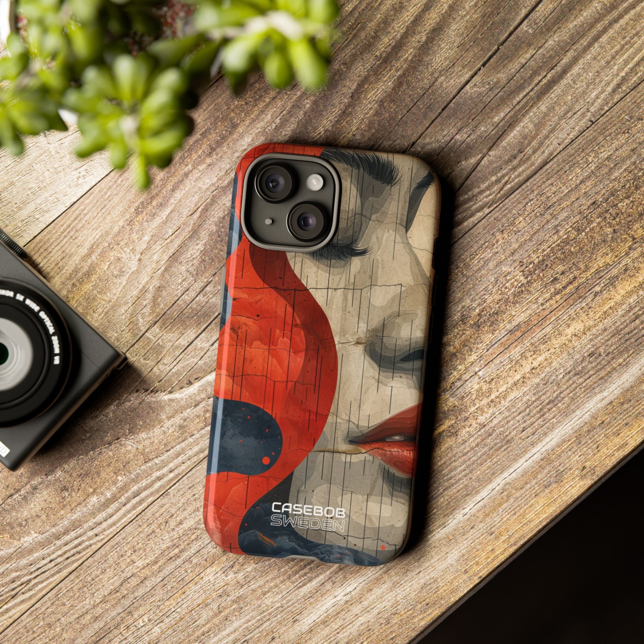 Crimson Flow Profile iPhone 15 - Resistente