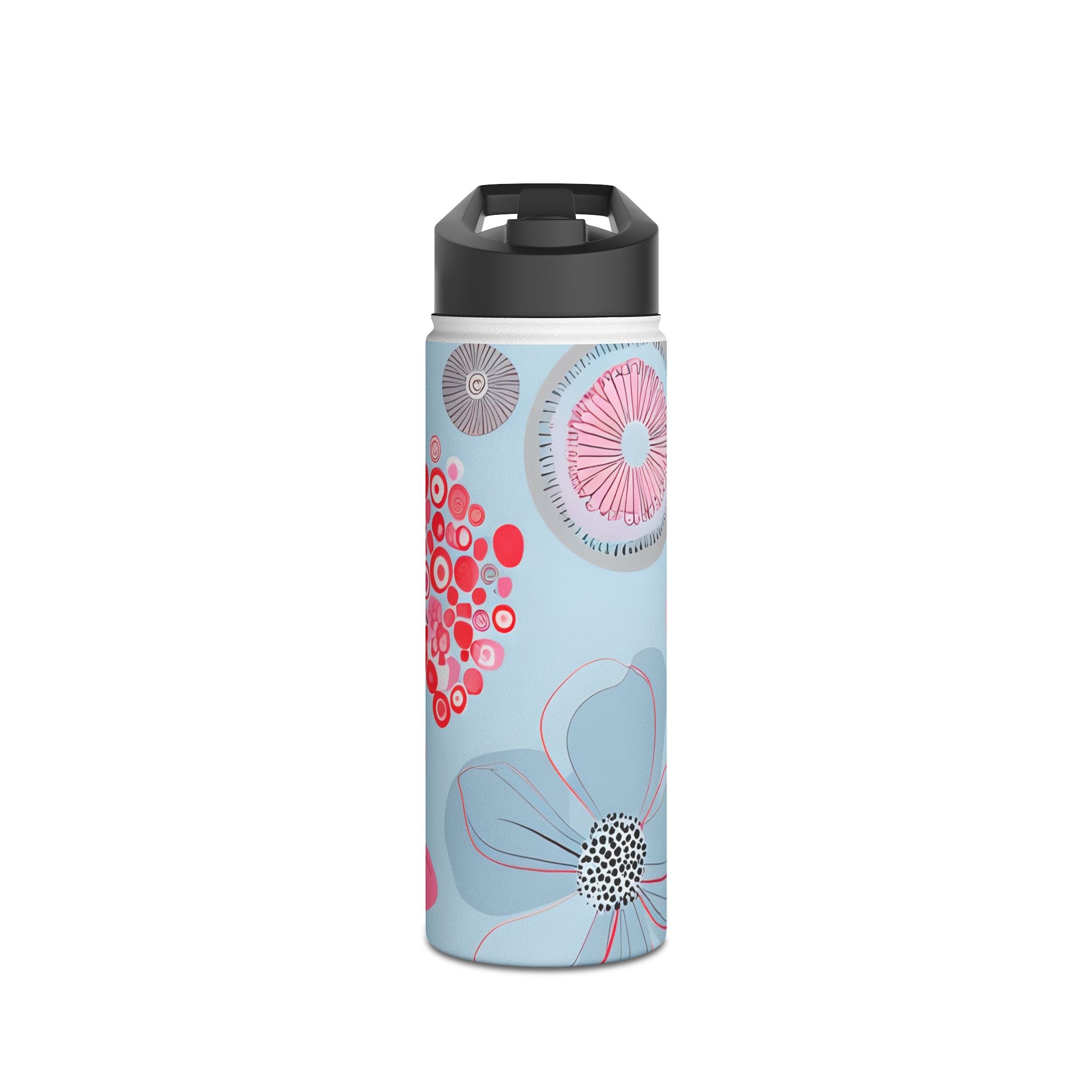 Outlined Bloom Radiance - Stainless Steel Water Bottle