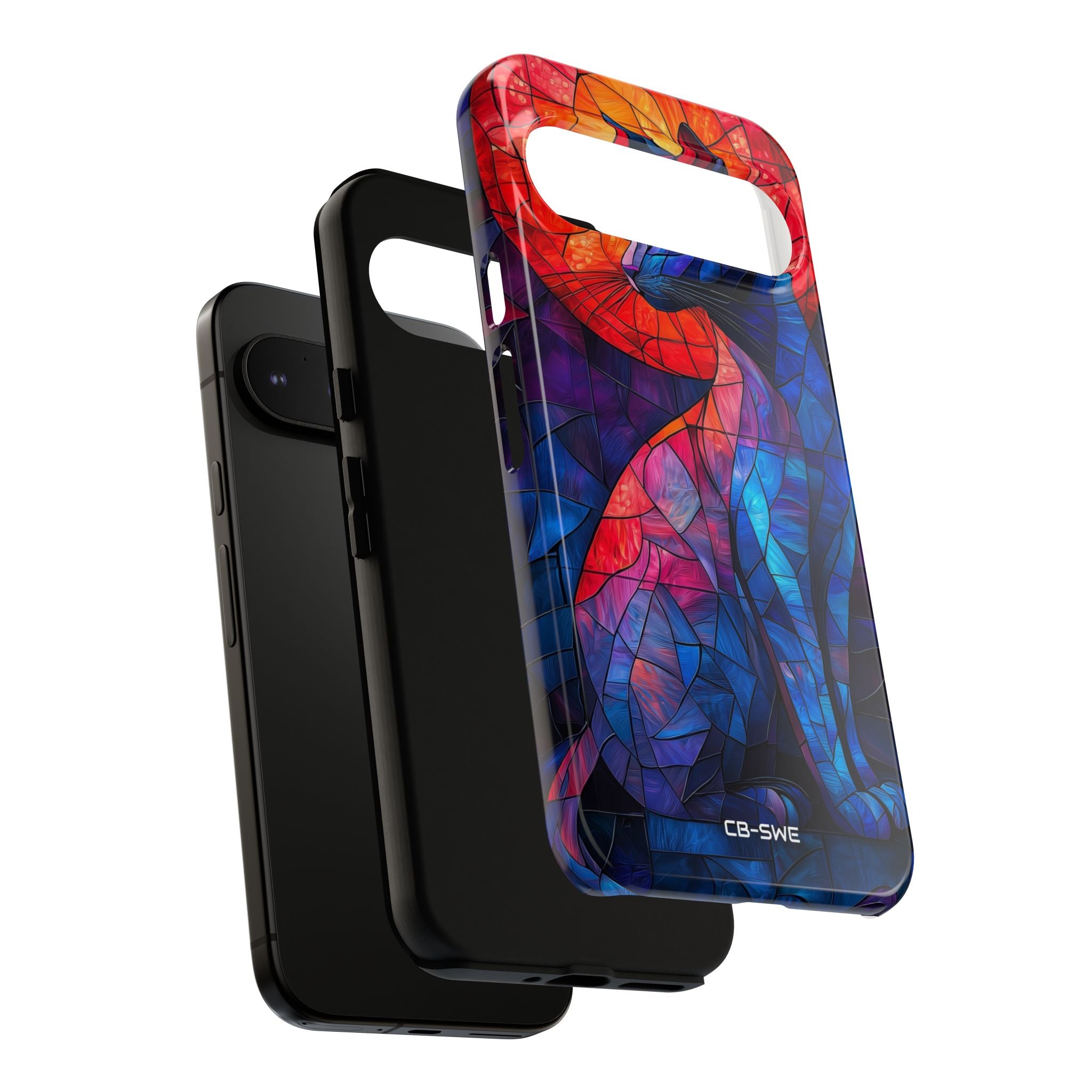 Cat Silhouettes Glow - Google Pixel Case