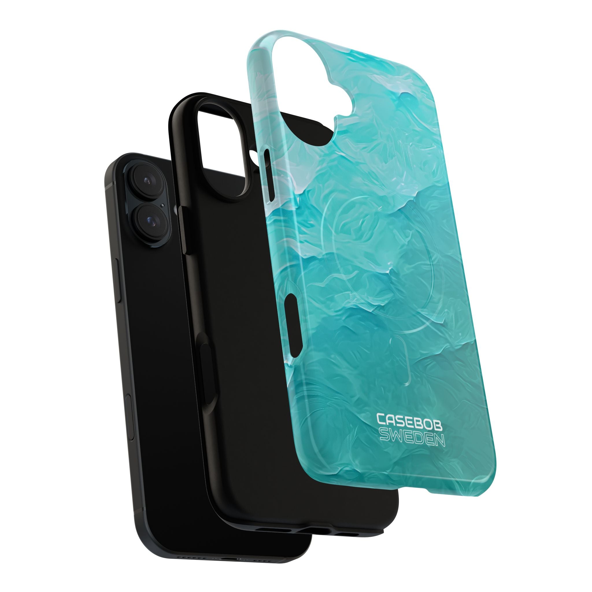 Soothing Aqua Currents iPhone 16 - Tough+