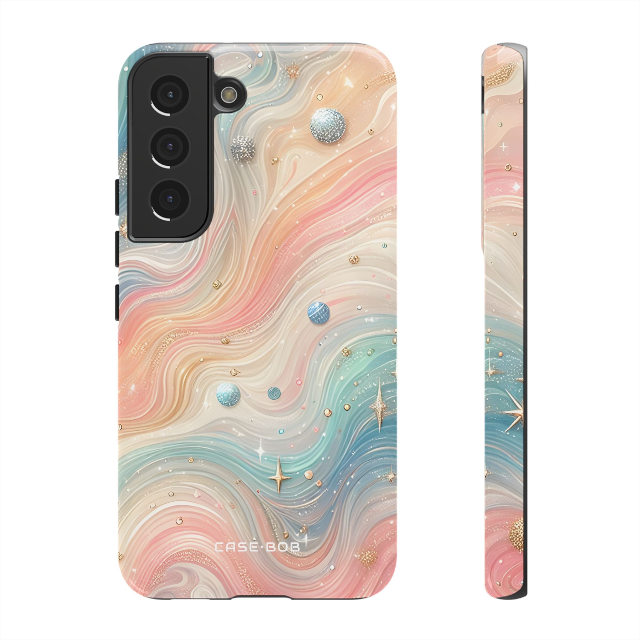 Iridescent Swirls Samsung S22 Case - Tough