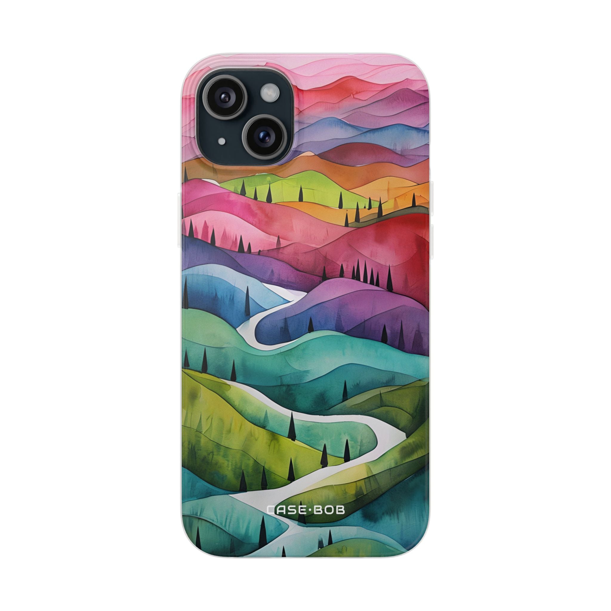 Winding Verdure iPhone 15 Plus Case - Soft