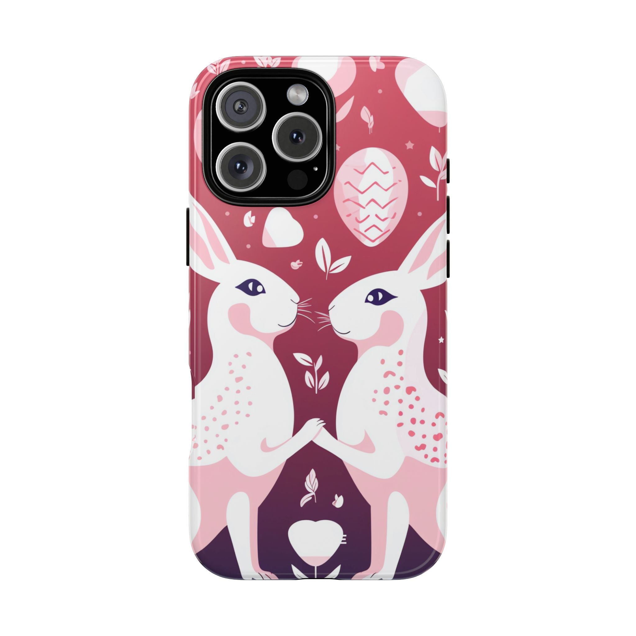 Rabbits Share Joy - iPhone Case