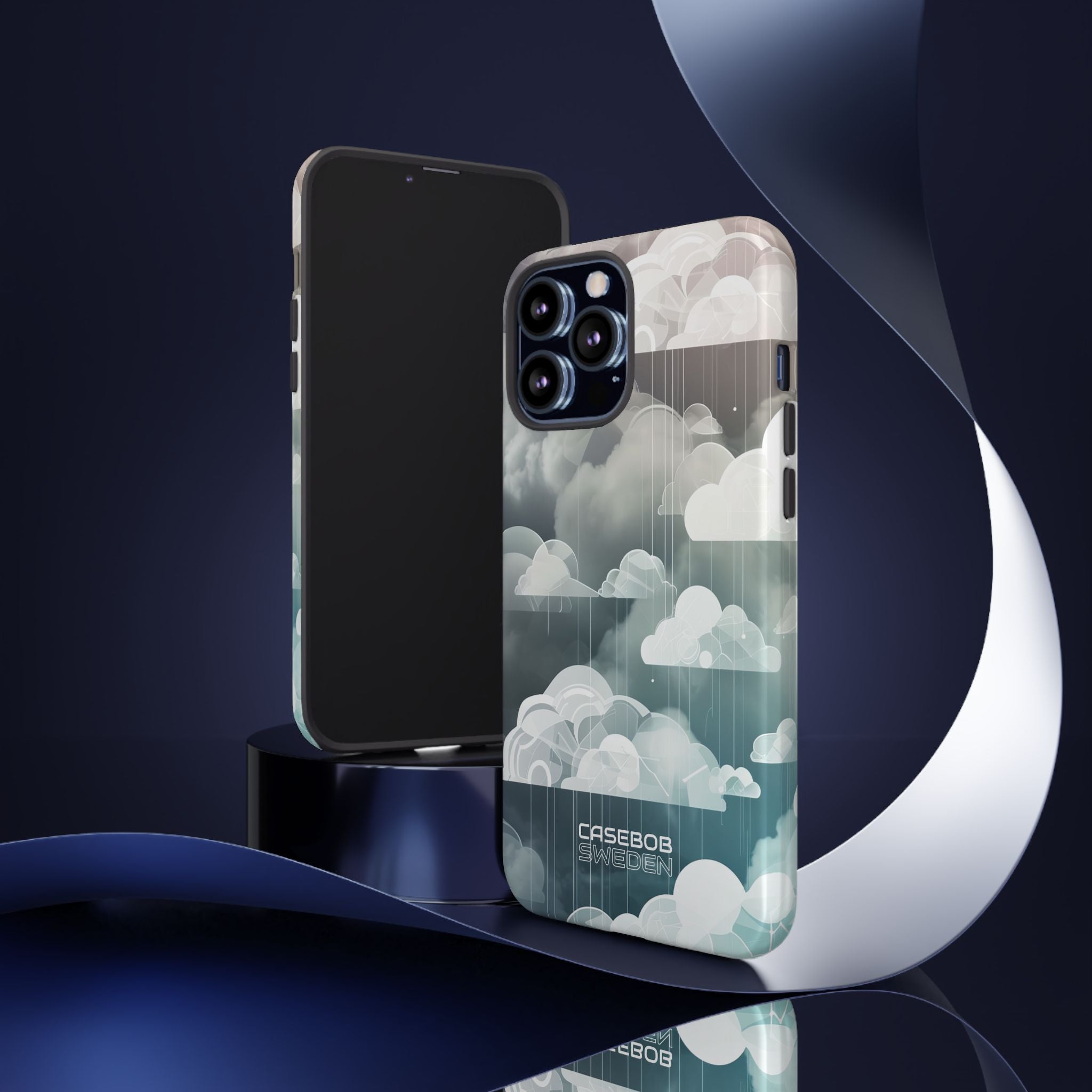 Silver Dream Clouds iPhone 13 - Tough