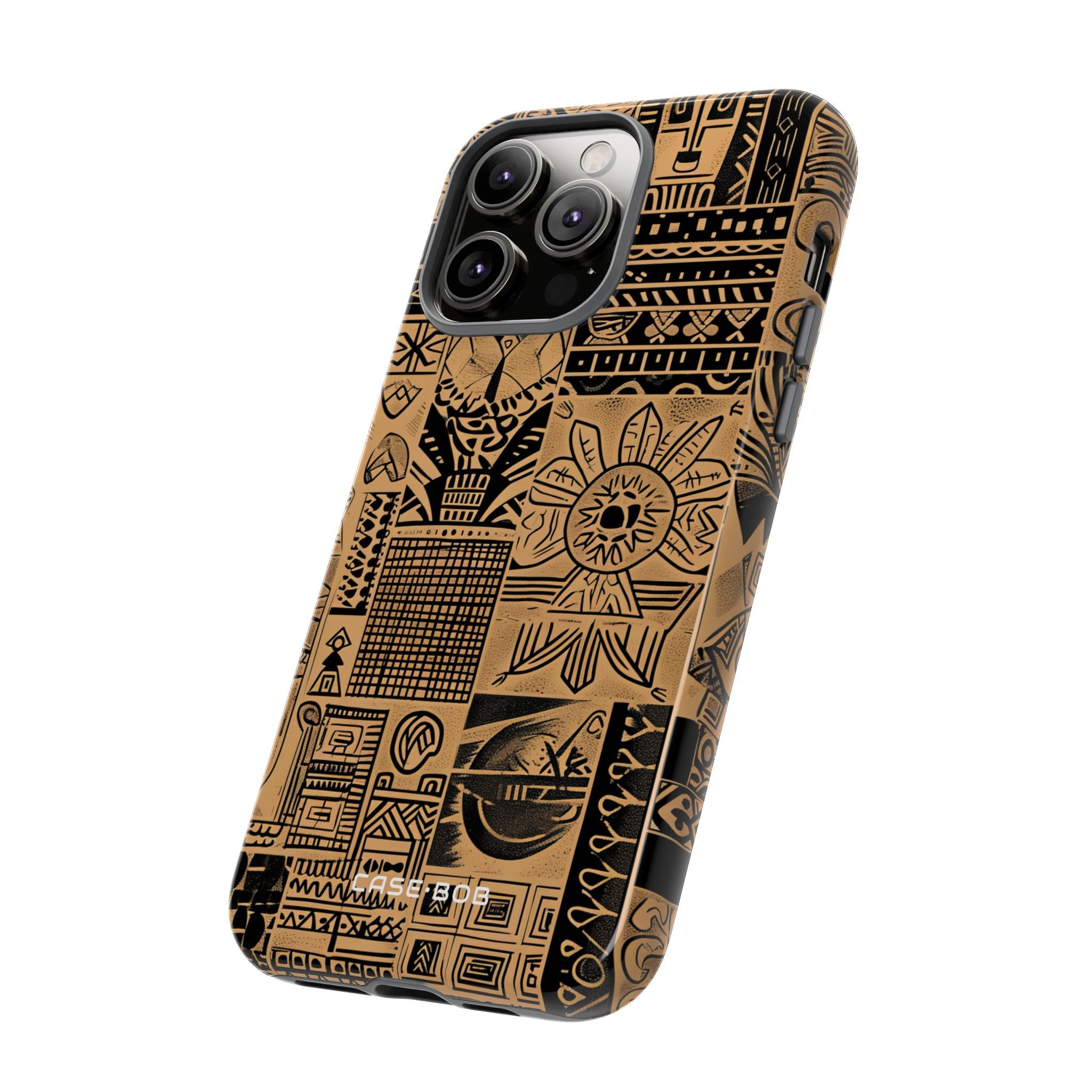 Tribal Faces iPhone 14 Pro Max Case - Tough